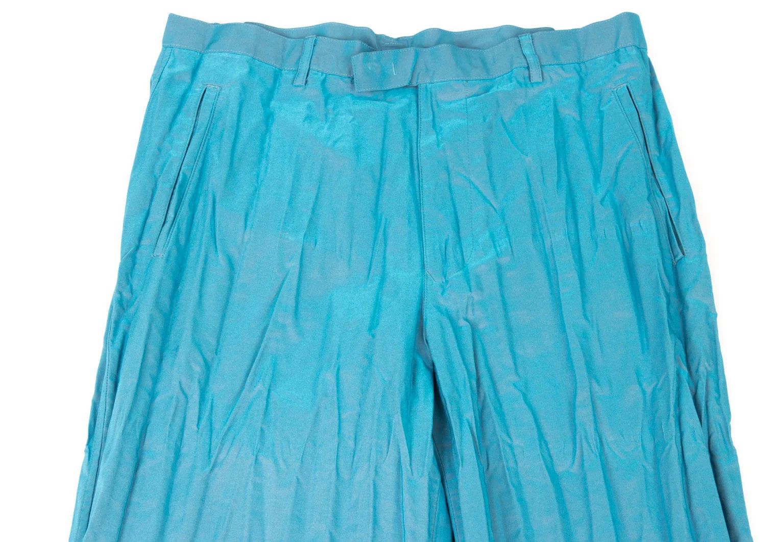 Jean Paul Gaultier Cotton-Poly Casual Pants in Light Blue, Size 48 Size US 32 / EU 48 - 2 Thumbnail