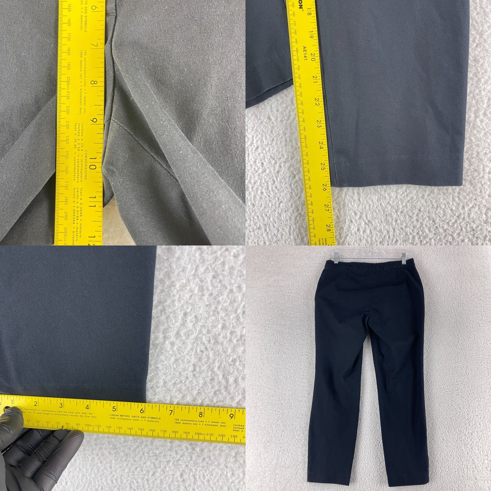 Theory Theory Thaniel Approach Pants Womens Size 6 Black Slim Fit Pull On Made in USA Size 28" / US 6 / IT 42 - 8 Thumbnail