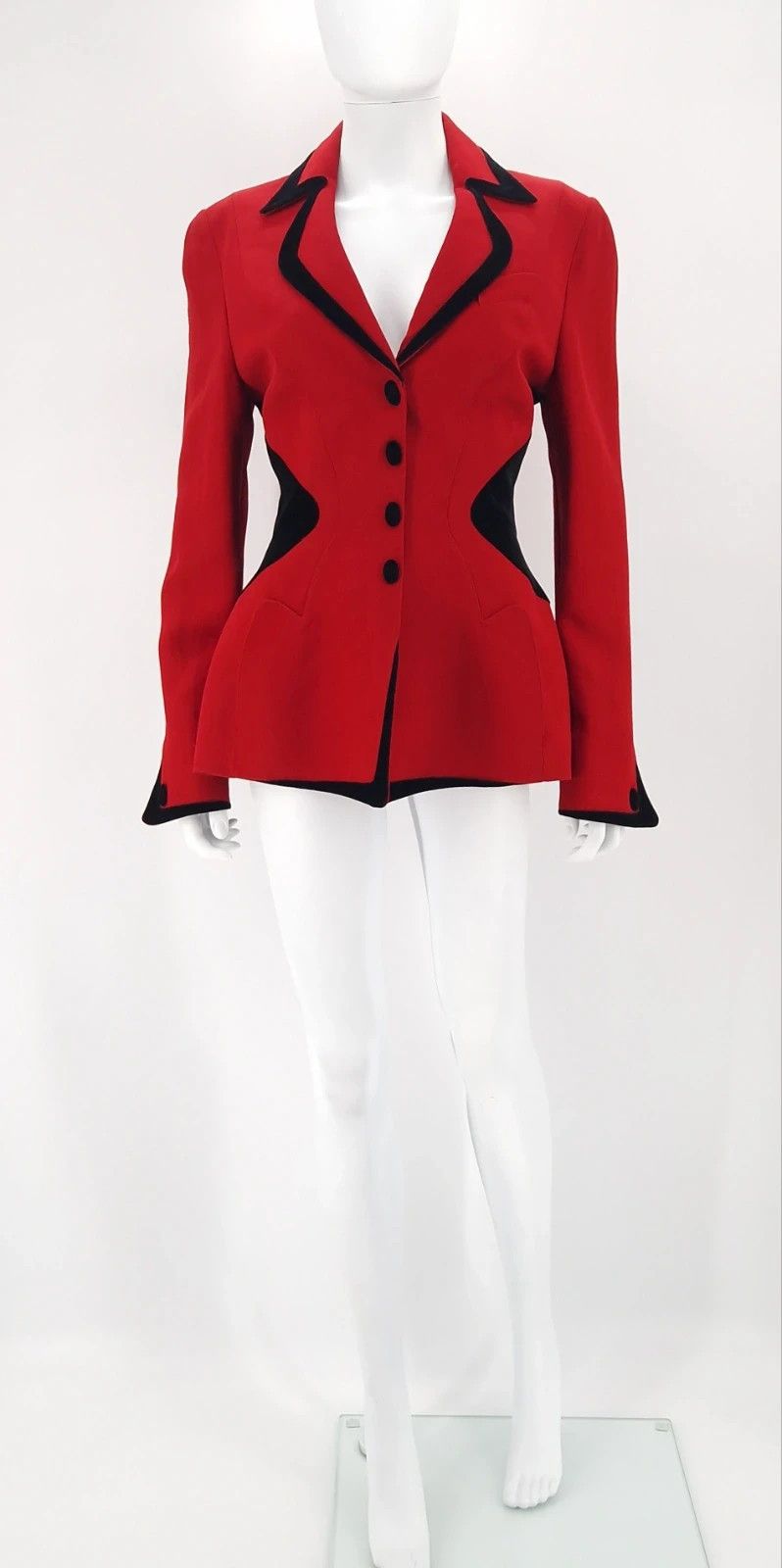 Thierry Mugler Archival Thierry Mugler Hourglass Jacket Art Deco Size L / US 10 / IT 46 - 2 Thumbnail