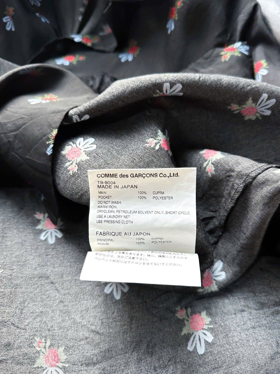 Comme des Garcons 2018 Comme Des Garcons Flower Cupra Shirts Size US S / EU 44-46 / 1 - 5 Thumbnail