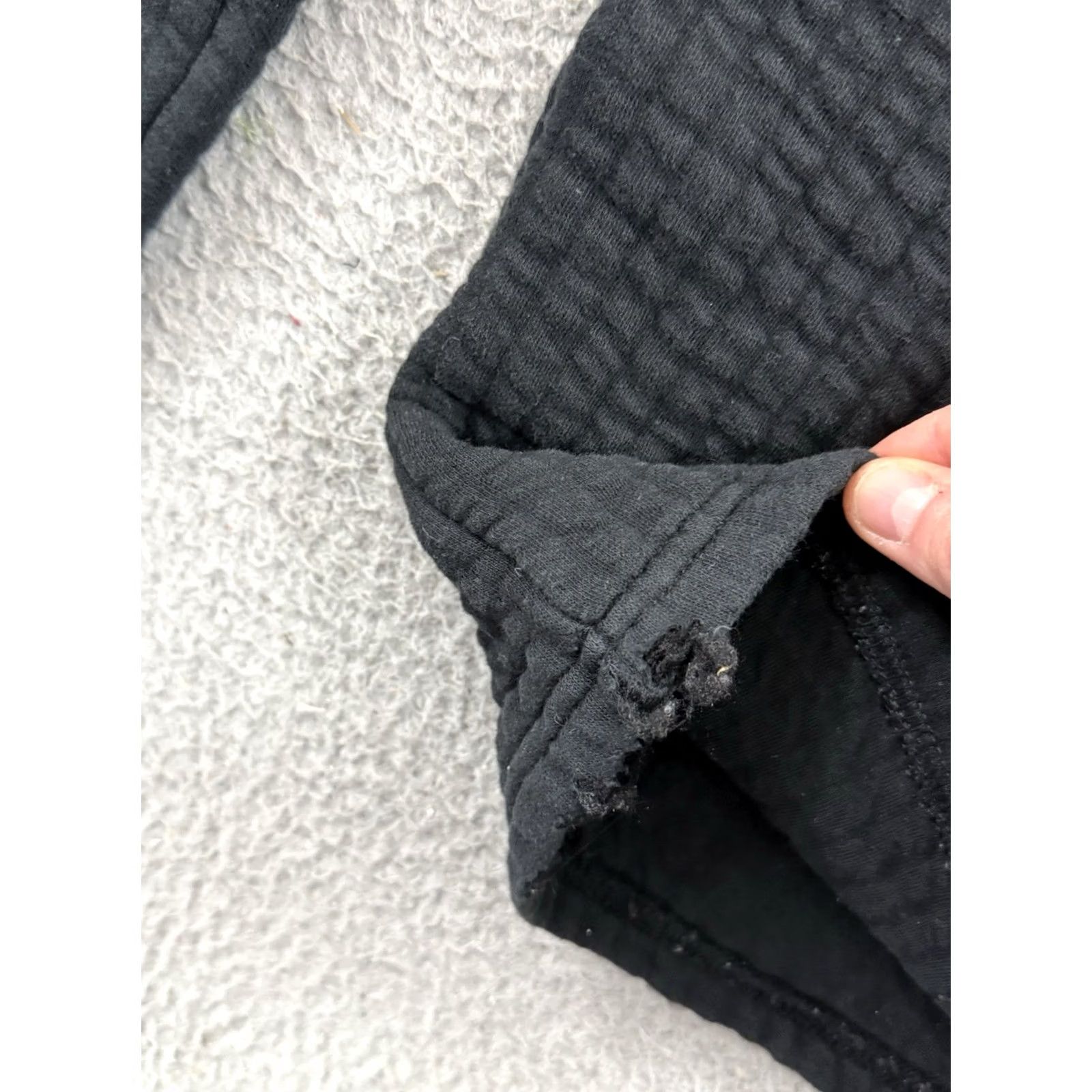 Vintage OFFLINE By Aerie Sweatpants Womens Small Short Black Wide Leg Lounge Casual Boho Size 28" / US 6 / IT 42 - 4 Thumbnail