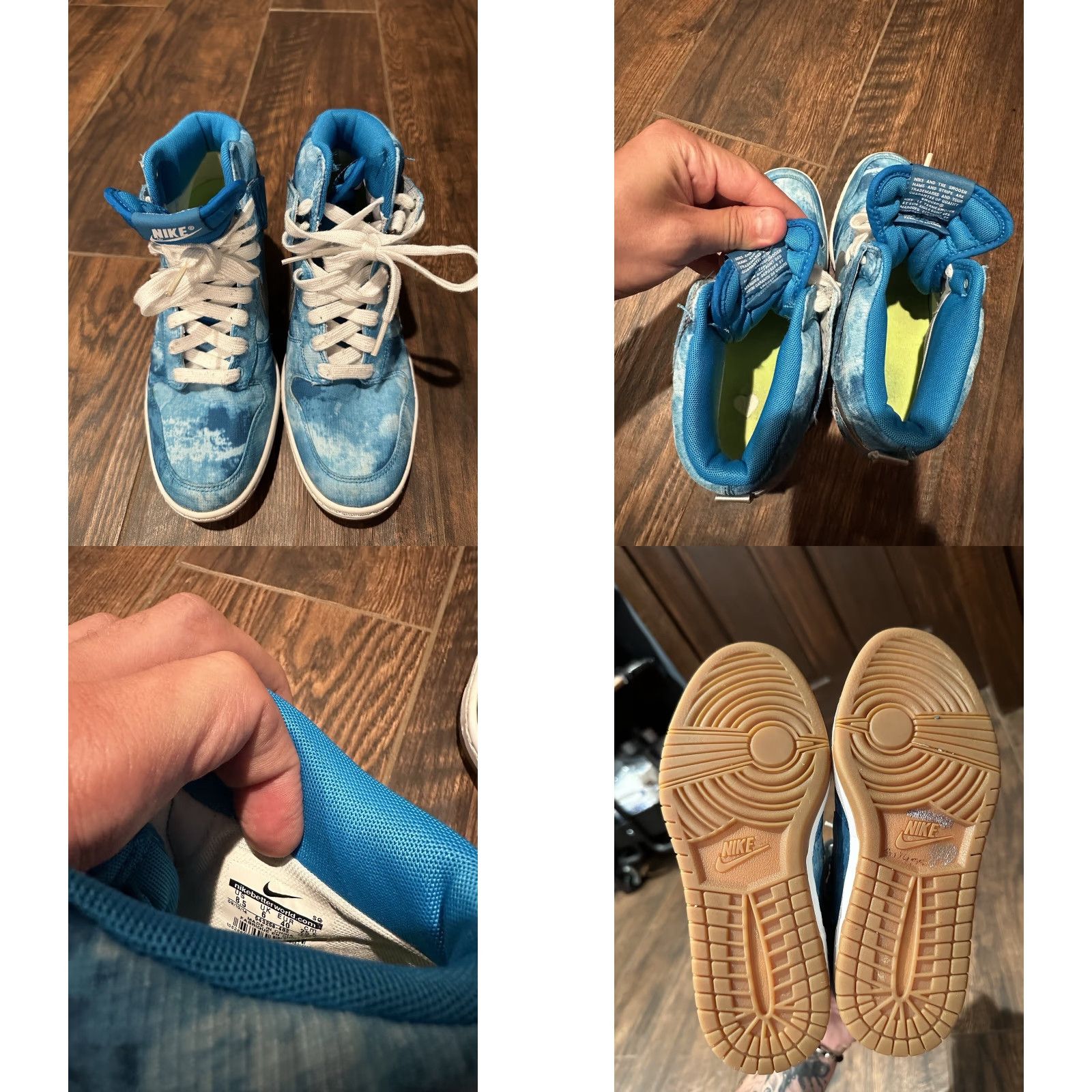 Nike Nike Dunk Sky Hi Print Clearwater Women's US Size 8.5 Hidden Wedge Sneakers Size US 6 / IT 36 - 8 Thumbnail