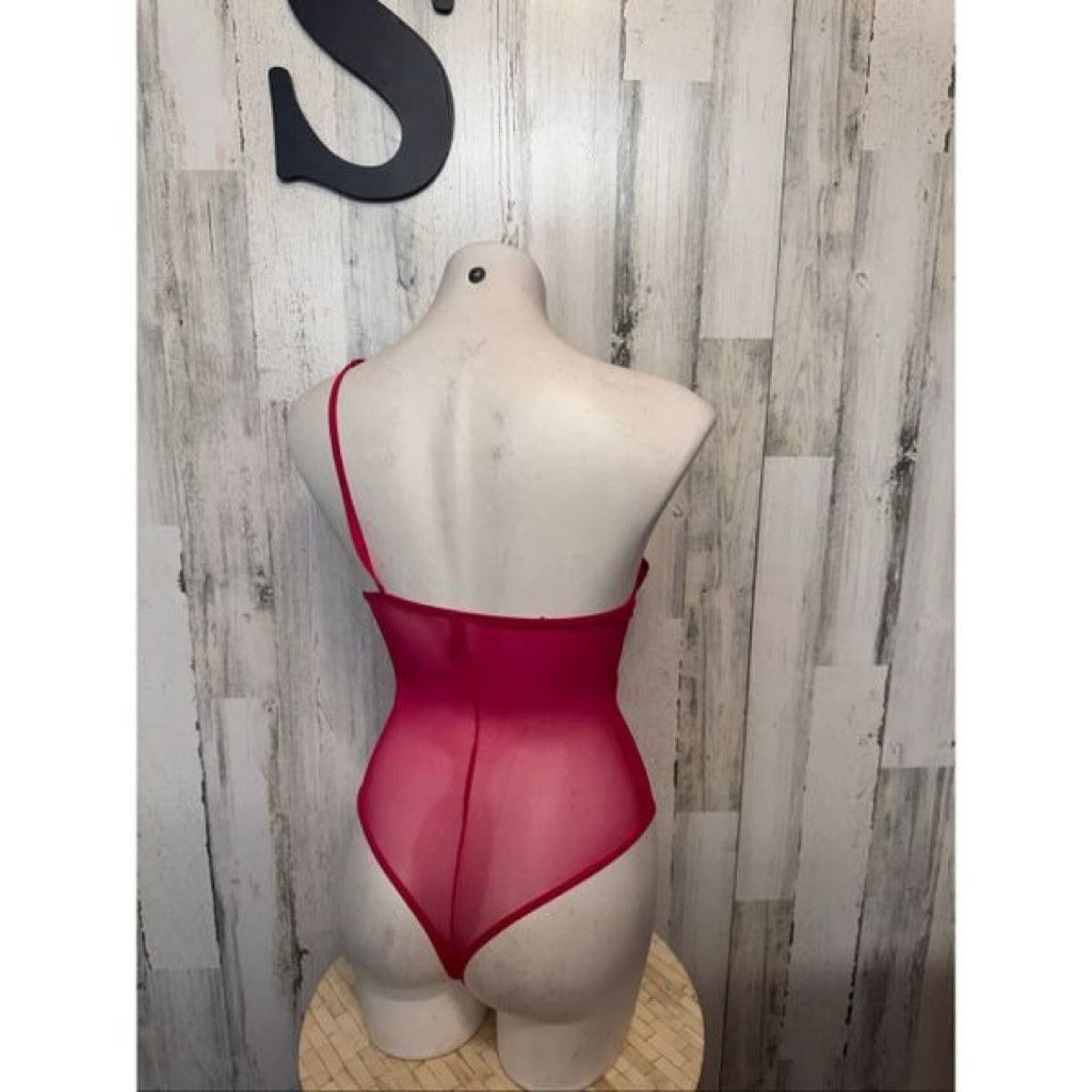 Jordan Brand Hot Pink Lace Mesh Bodysuit Teddy Lingerie Size Small Size US S / EU 44-46 / 1 - 4 Thumbnail