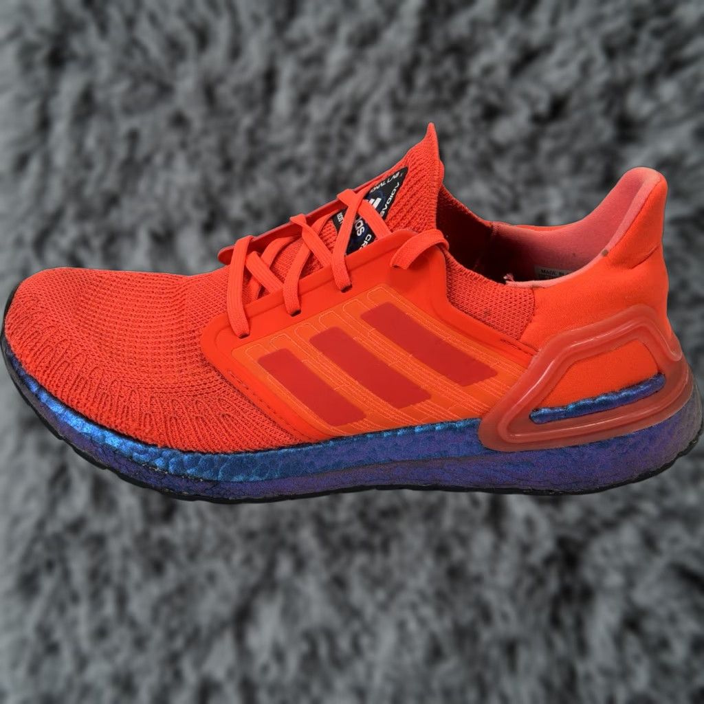 adidas Ultraboost 20 Ultra Boost Solar Red Orange FV8451 Men's Sz