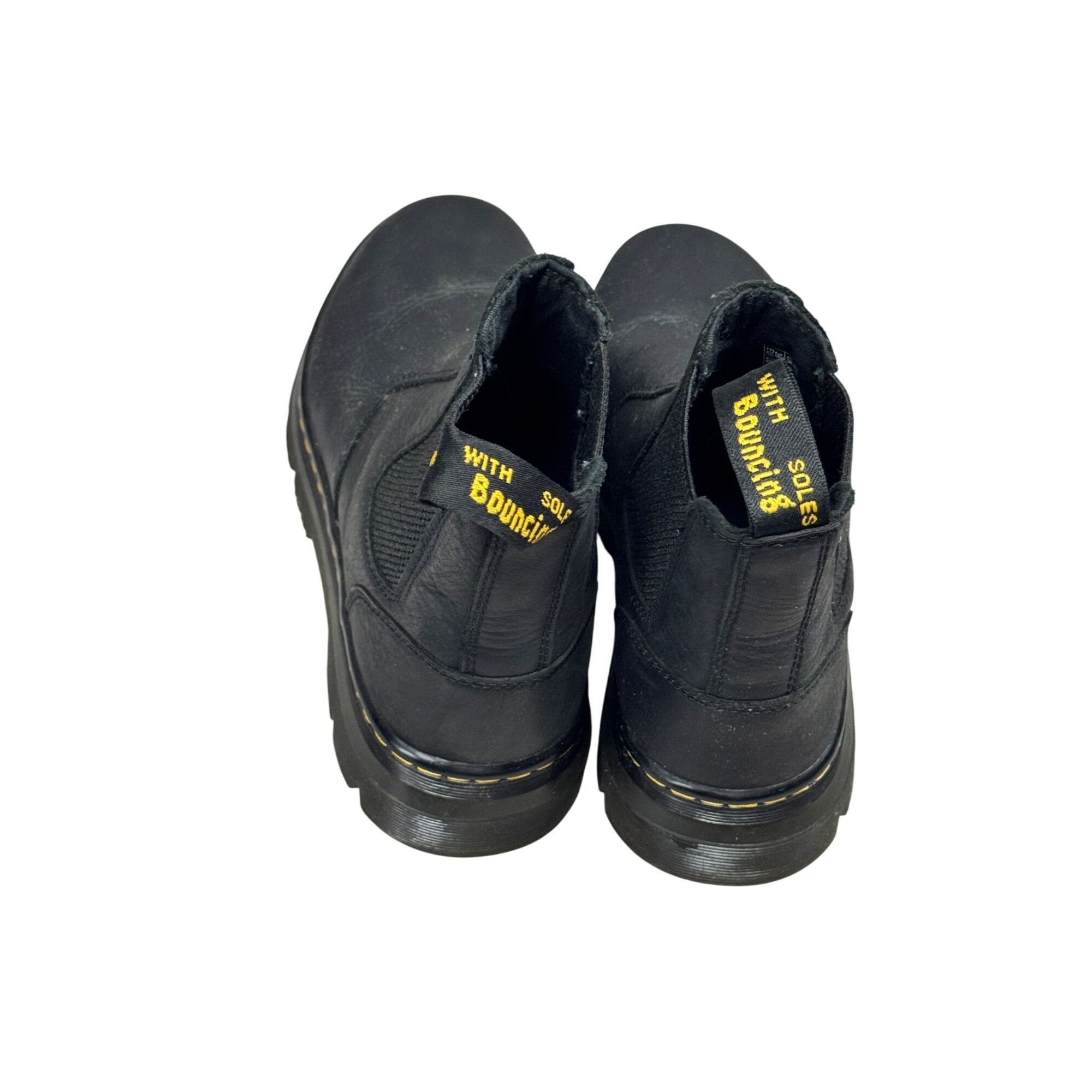 Dr. Martens Dr. Martens Unisex Black Chelsea Boots M 7/ L 8 Leather Slip Size US 7 / EU 40 - 3 Thumbnail