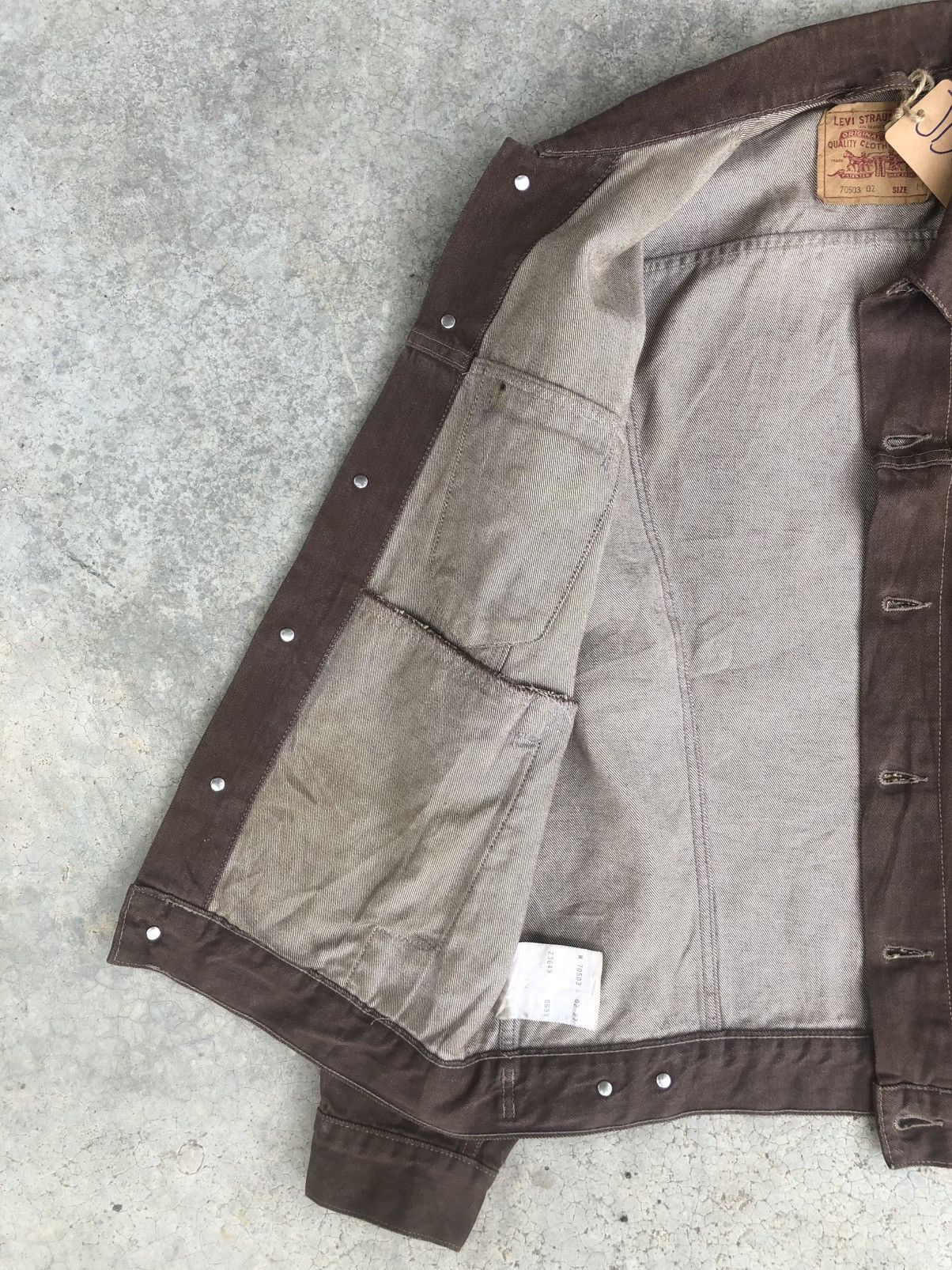 Levi's Vintage 90s' Levi’s Denim Jacket Distressed Denim Size US M / EU 48-50 / 2 - 9 Thumbnail
