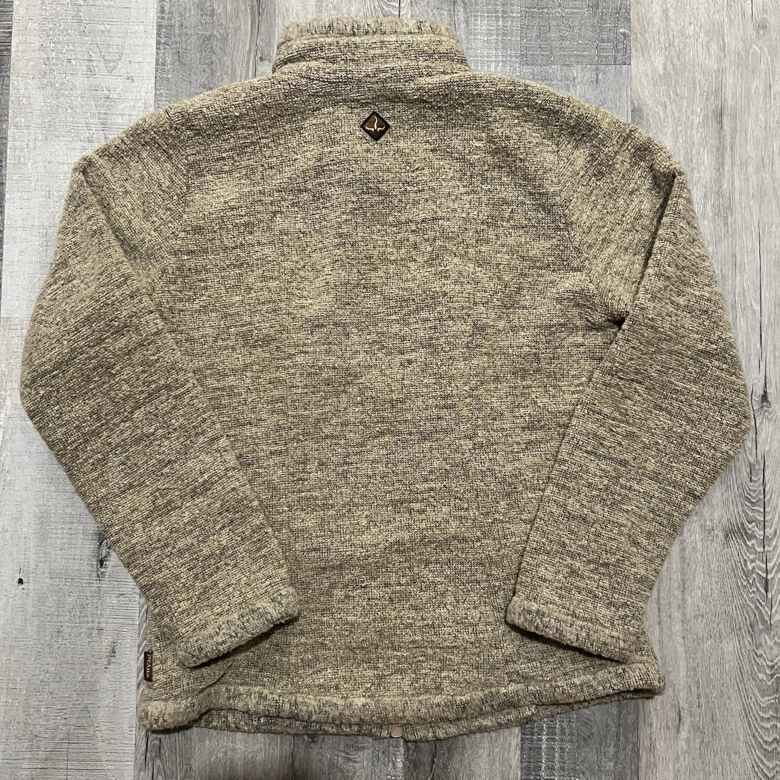 Prana VTG Prana Oatmeal Fleece Full Zip USA Women's Outdoor Jacket Size M / US 6-8 / IT 42-44 - 2 Thumbnail