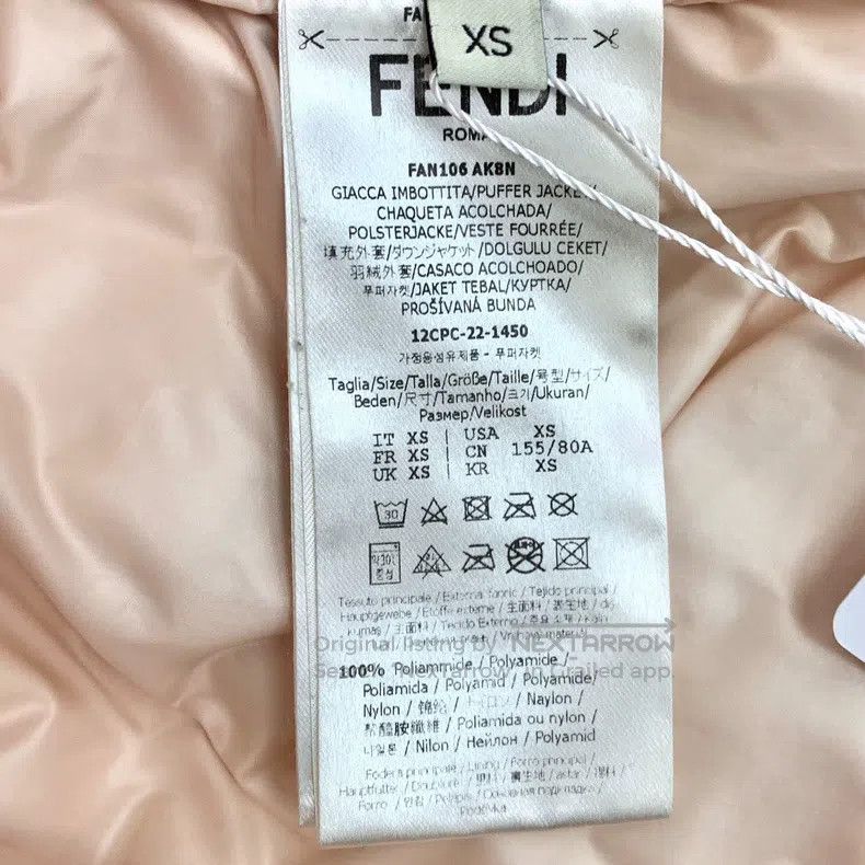 Fendi Fendi 22 Pink hooded zipper long-sleeved down jacket Size XS / US 0-2 / IT 36-38 - 6 Thumbnail