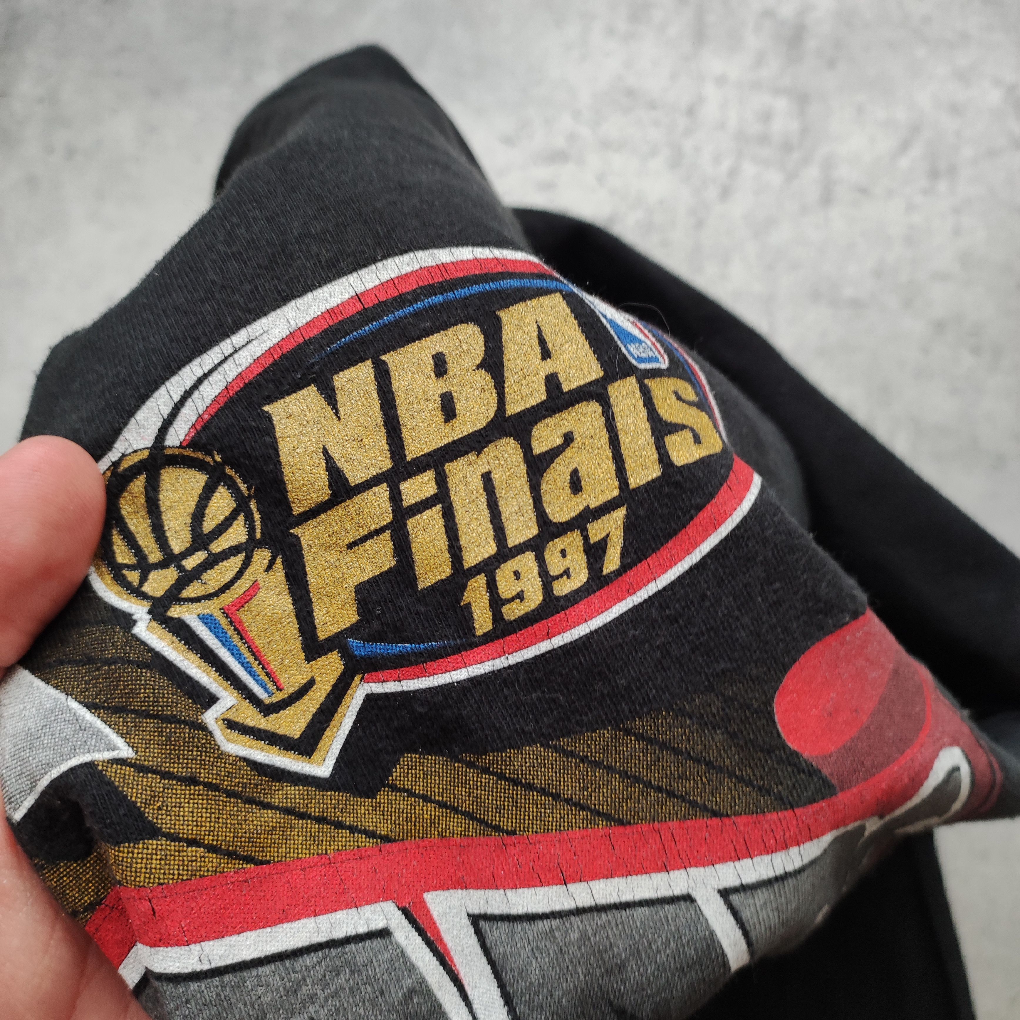 NBA × Vintage RARE 1997 OG Chicago Bulls NBA Champions Prormo Tee Size US L / EU 52-54 / 3 - 6 Thumbnail