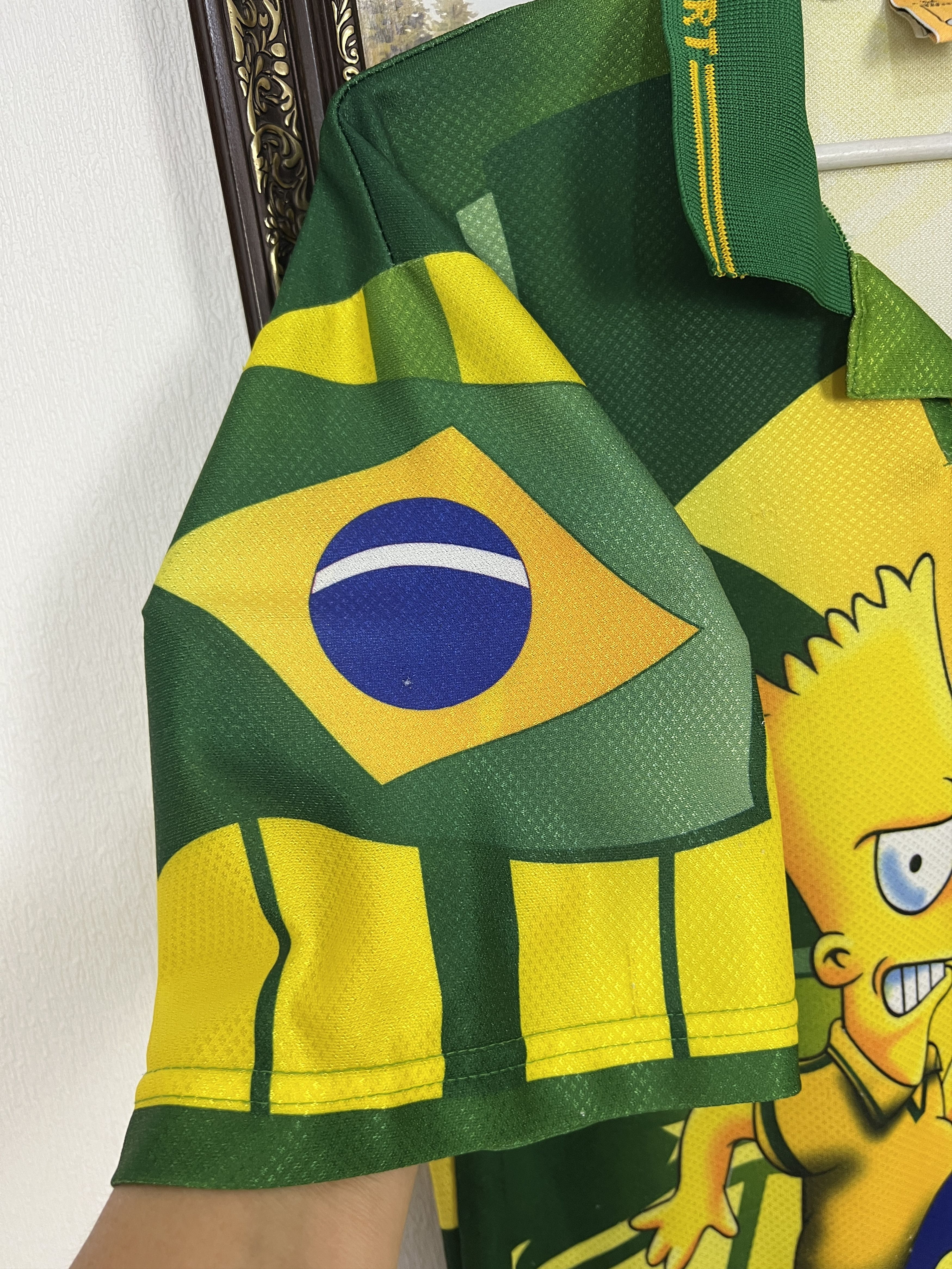 The Simpsons Vintage The Simpsons Bart Brazil Football Shirt Soccer XL Size US XL / EU 56 / 4 - 5 Thumbnail
