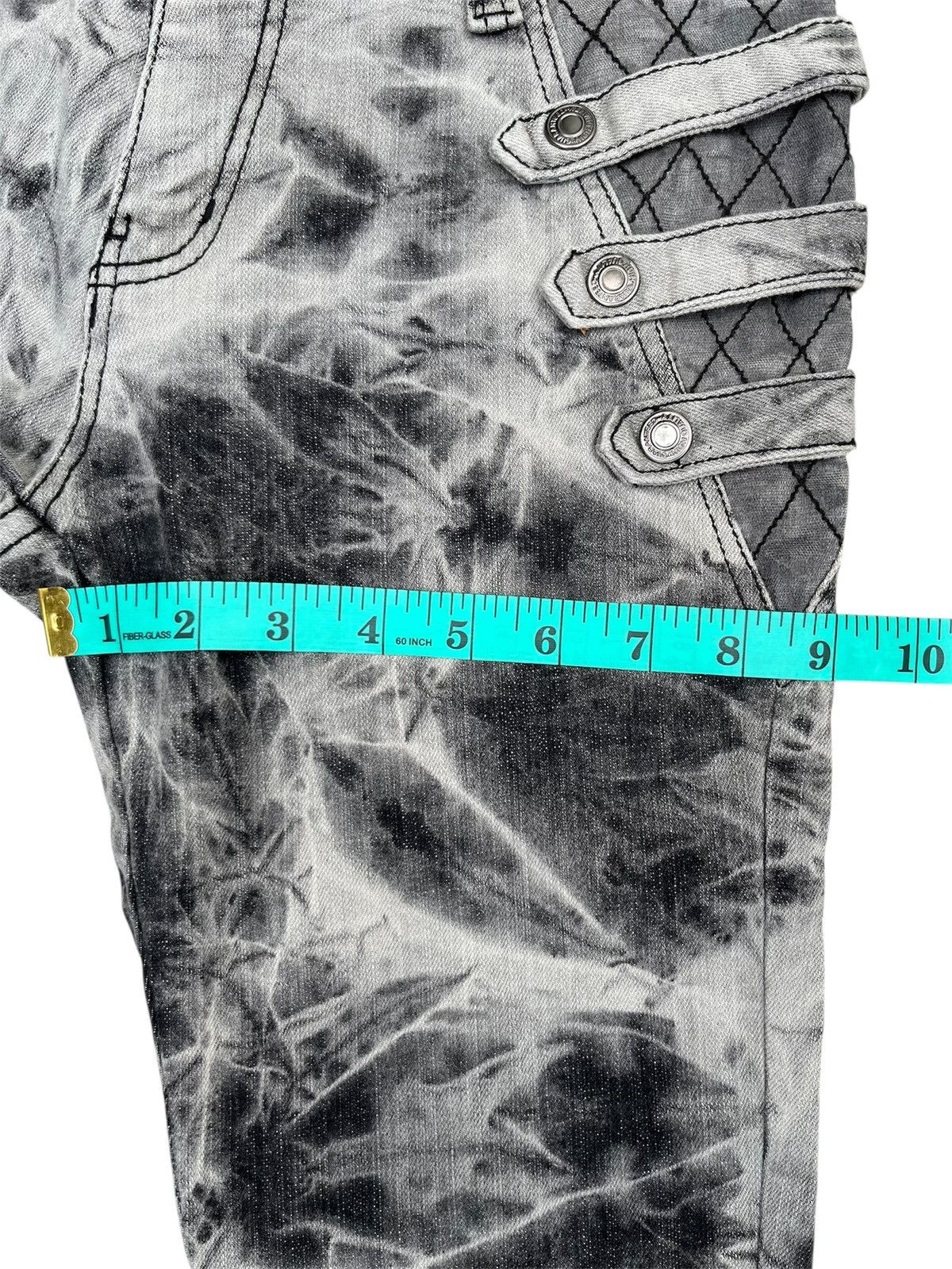 Hysteric Glamour RHU Punk Bondage Acid Wash Scretchable Slim Jeans Size US 26 / EU 42 - 19 Thumbnail