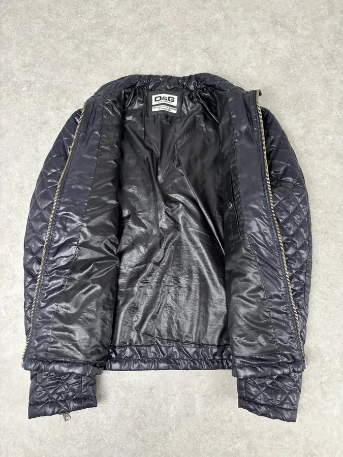 Dolce & Gabbana AW2007 Dolce & Gabbana Dark Purple Puffer Lamb Leather Jacket Size US M / EU 48-50 / 2 - 7 Thumbnail