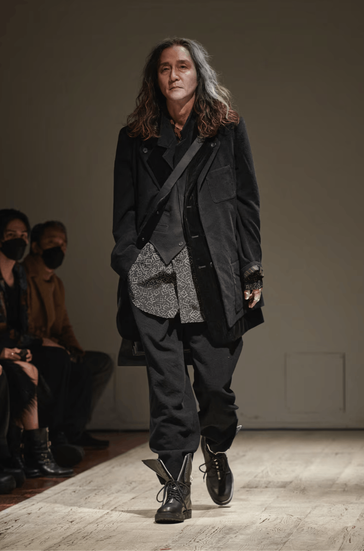 Yohji Yamamoto Yohji Yamamoto Pour Homme MELTON LAPEL STAND UP COLLAR VEST Size US L / EU 52-54 / 3 - 8 Thumbnail