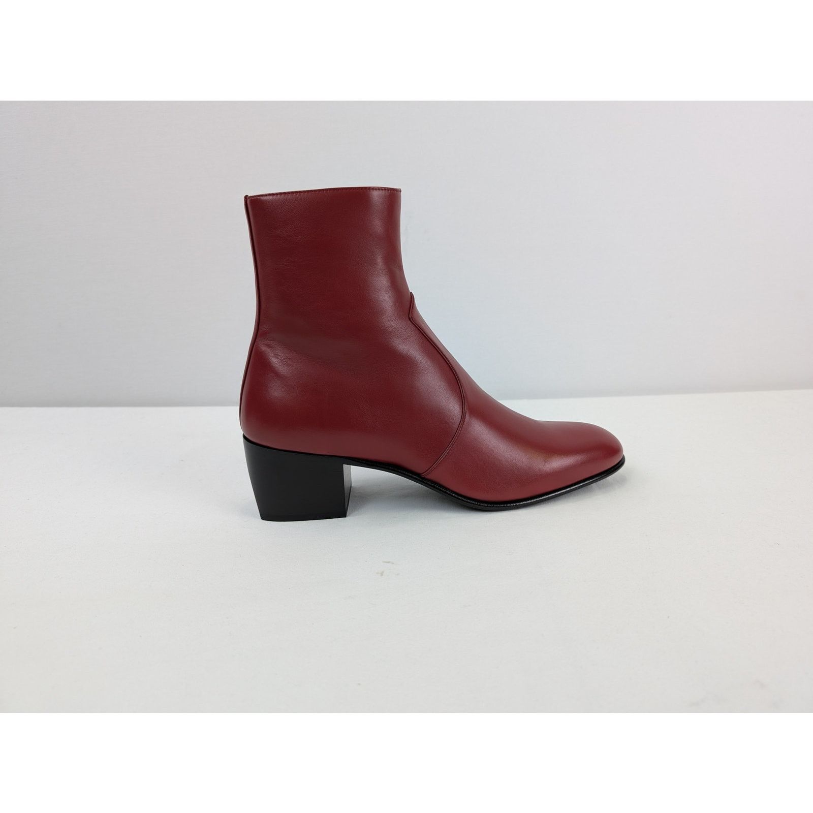 Saint Laurent Paris o1rshd1 James 60 Bootie Boots in Opyum Red Size US 9 / EU 42 - 6 Thumbnail