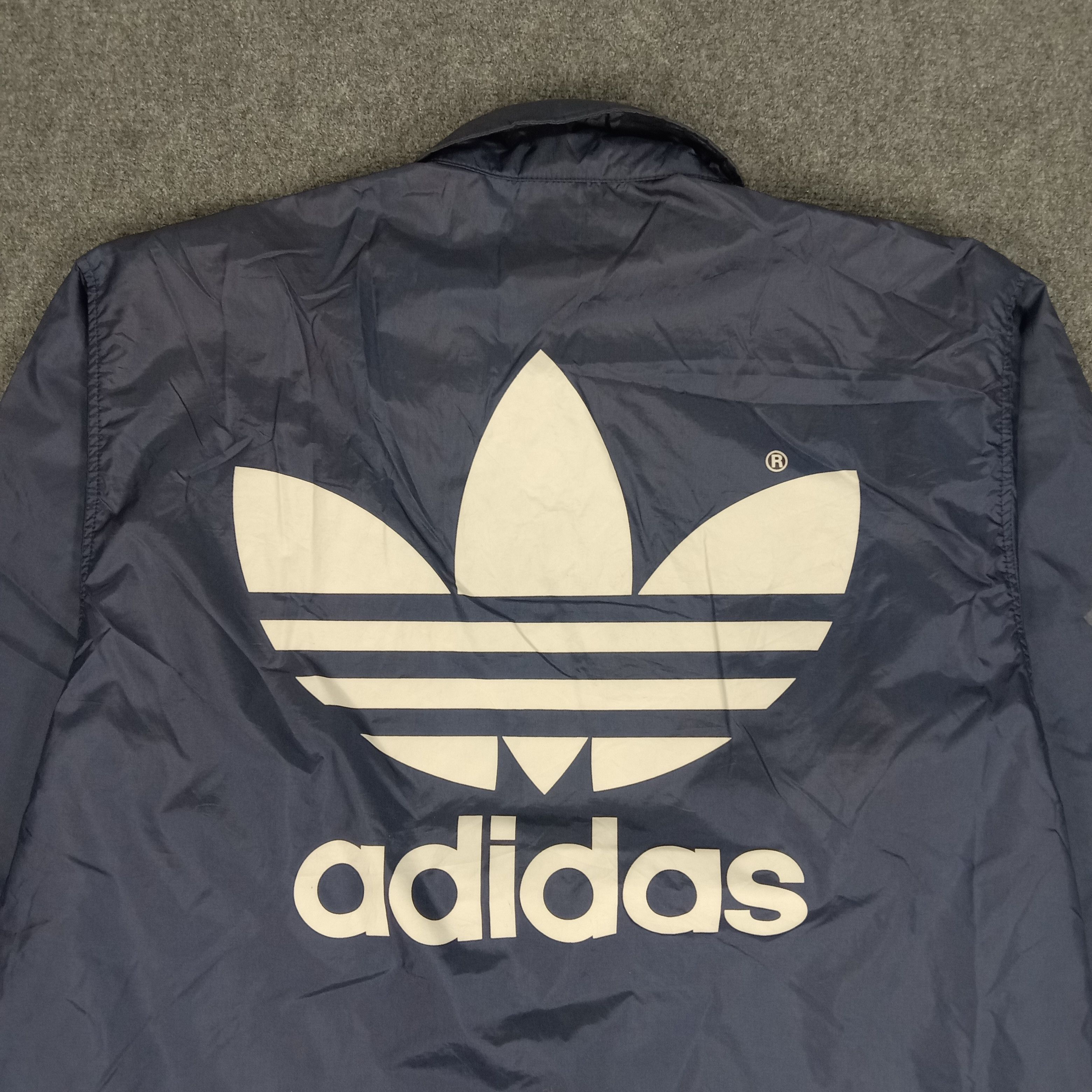 Adidas × Vintage Adidas Sportwear Style Big Logo Windbreaker Jacket Size US XL / EU 56 / 4 - 2 Thumbnail