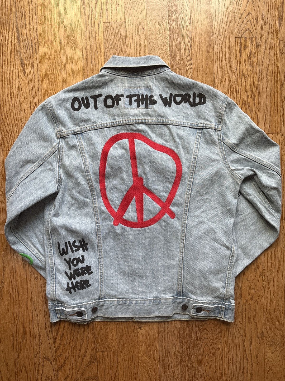 Travis Scott Travis Scott Astroworld Levi’s Denim Jacket Size US M / EU 48-50 / 2 - 2 Thumbnail