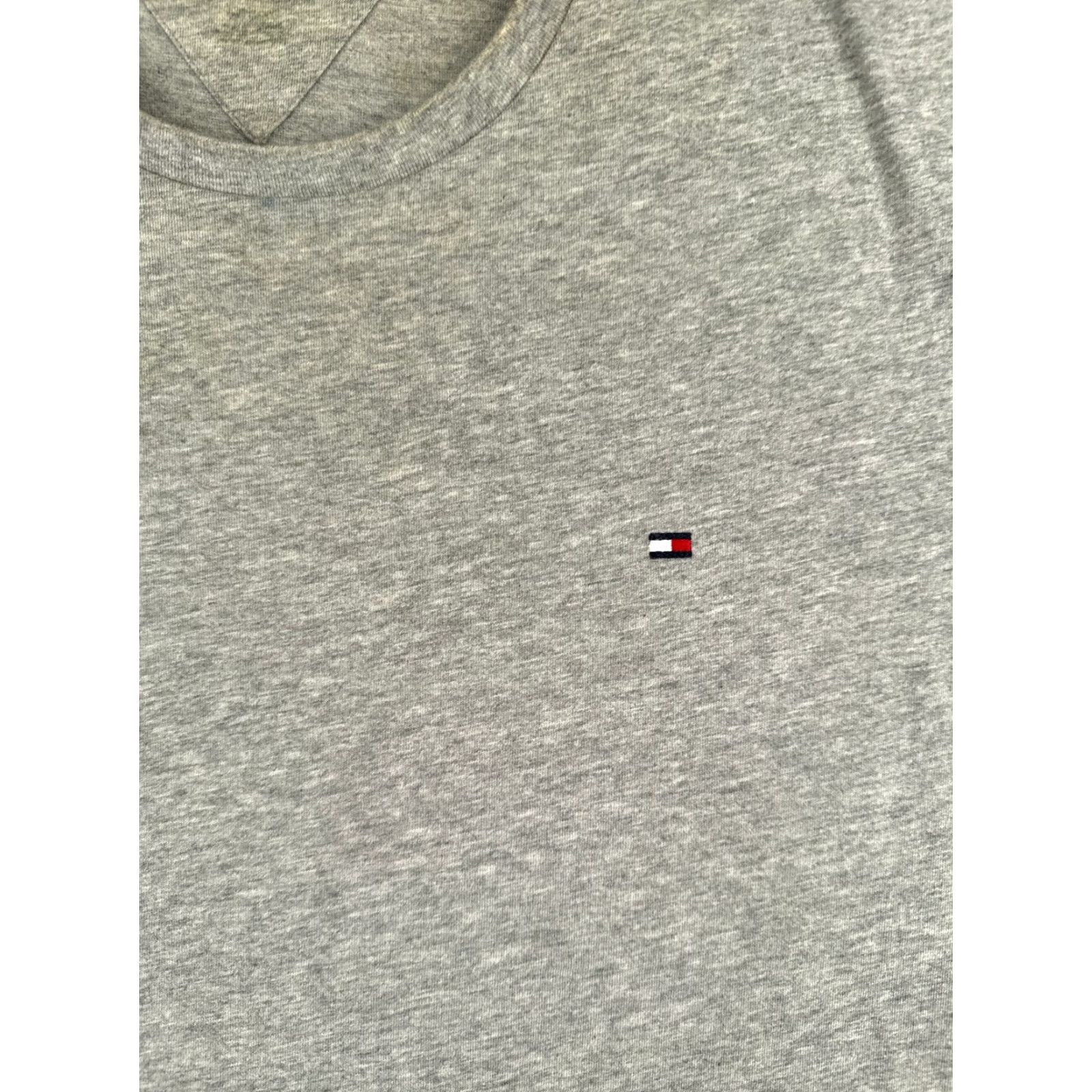 Tommy Hilfiger Tommy Hilfiger Shirt Adult Large Gray Short Sleeve Crew Neck 100% Cotton Men Size US L / EU 52-54 / 3 - 6 Thumbnail