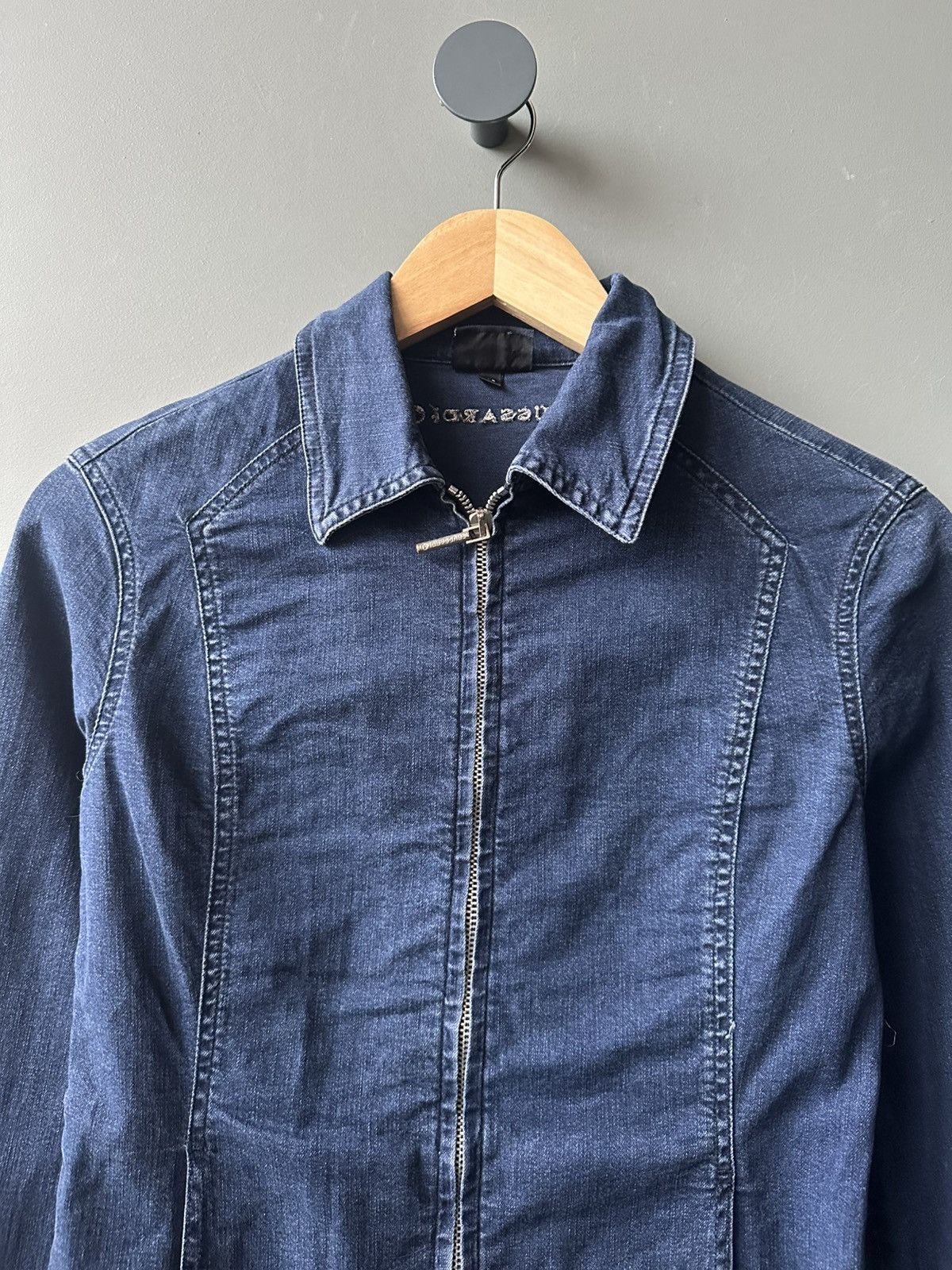 Trussardi Trussardi Y2K Denim Jacket Size 42 Size M / US 6-8 / IT 42-44 - 2 Thumbnail