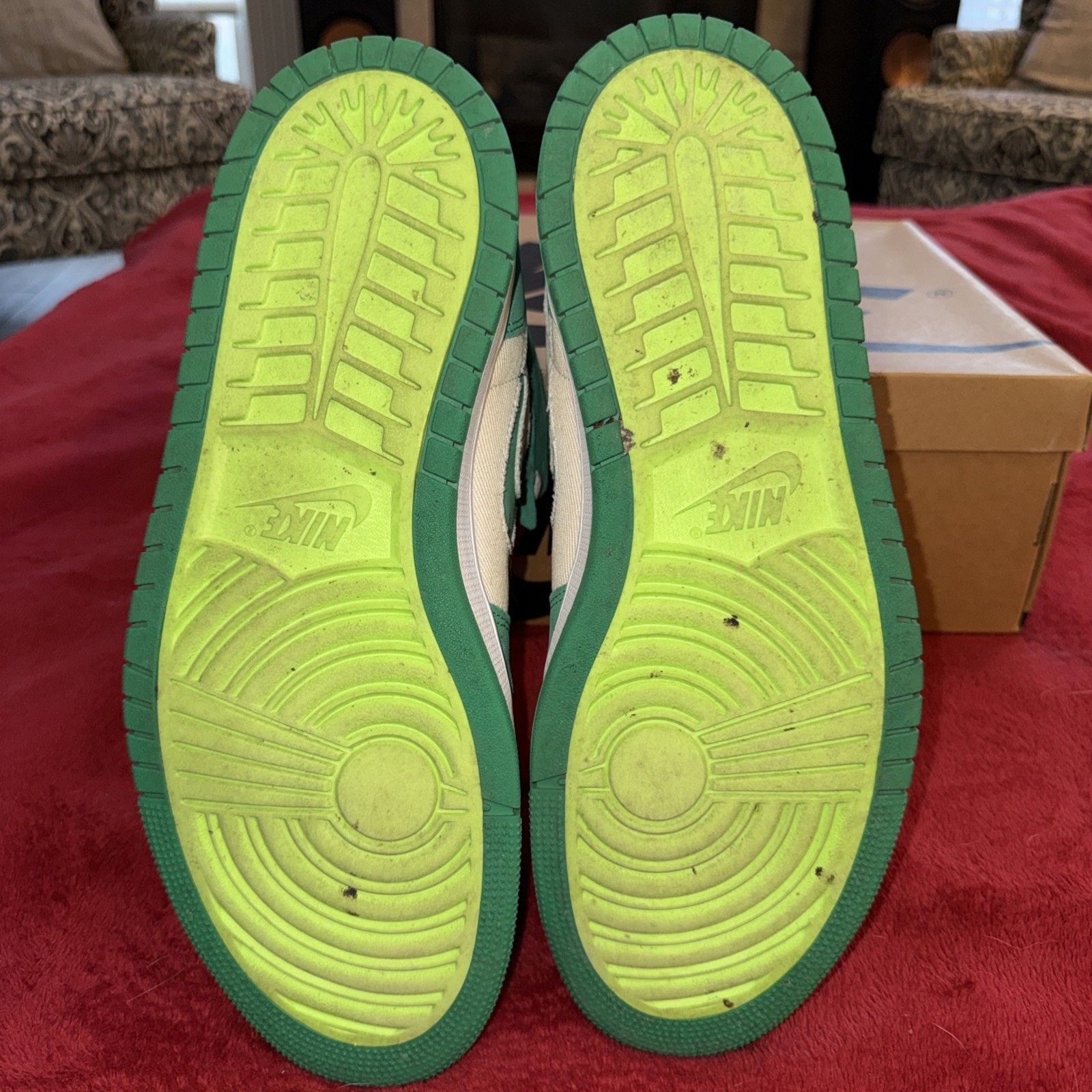 Jordan Brand Size 12 - Jordan 1 Zoom Comfort Stadium Green OG BOX Size US 12 / EU 45 - 7 Thumbnail