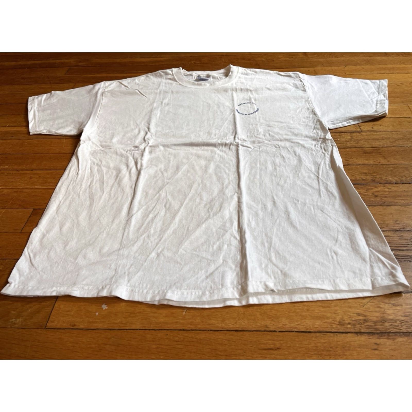 Hanes VINTAGE Hanes CJL Shirt XL White Princeton University Center For Jewish Life Absolut CJL Shirt Size US XL / EU 56 / 4 - 3 Thumbnail