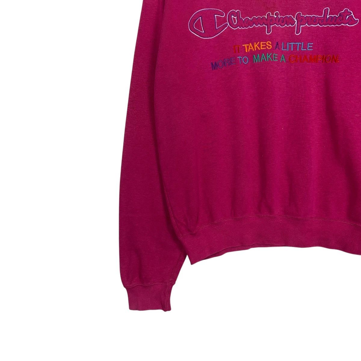 Champion Vintage Champion Products Big Logo Pink Sweatshirt Size US M / EU 48-50 / 2 - 3 Thumbnail