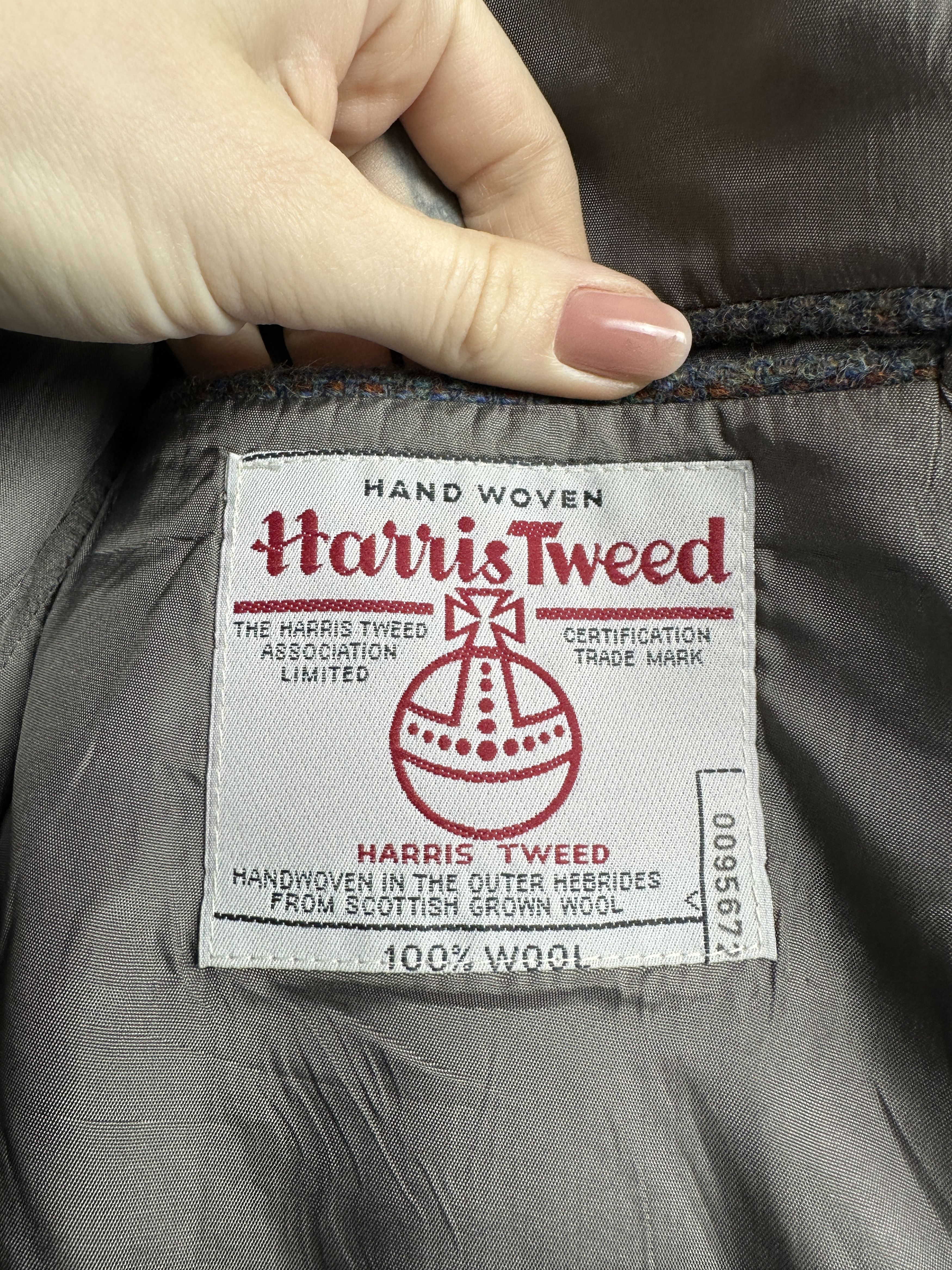 Harris Tweed Harris Tweed Wool Vintage Mens Two Buttons Blazer Jacket Size 44R - 3 Thumbnail