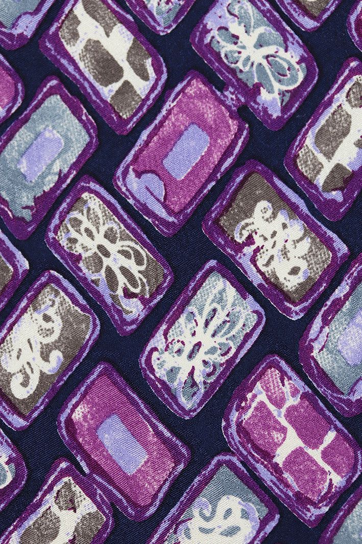 Altea Vintage Altea Milano Silk Tie – Abstract Pattern Size ONE SIZE - 10 Thumbnail