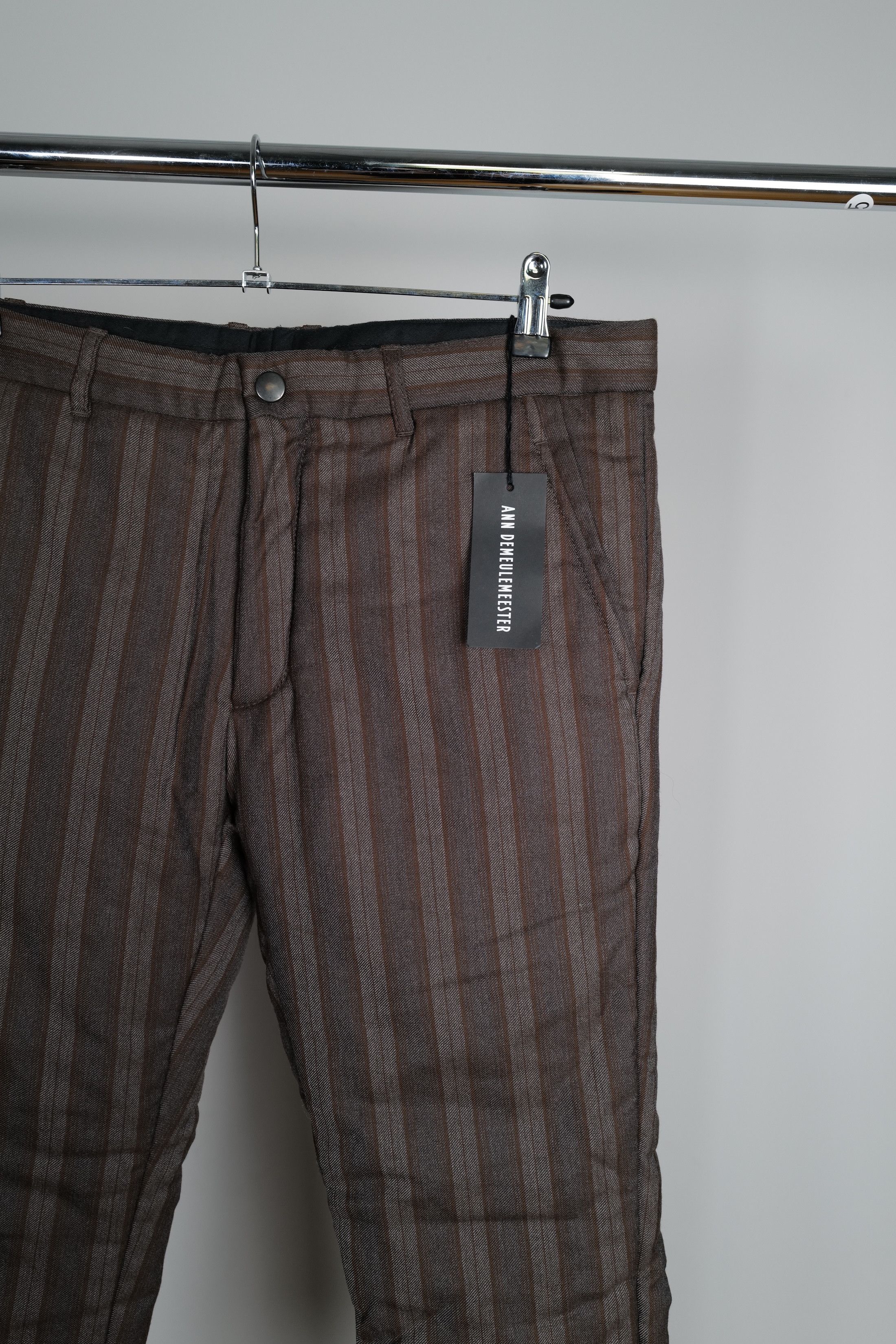 Ann Demeulemeester Ann Demeulemeester Striped Heavy Pants Size US 32 / EU 48 - 4 Thumbnail