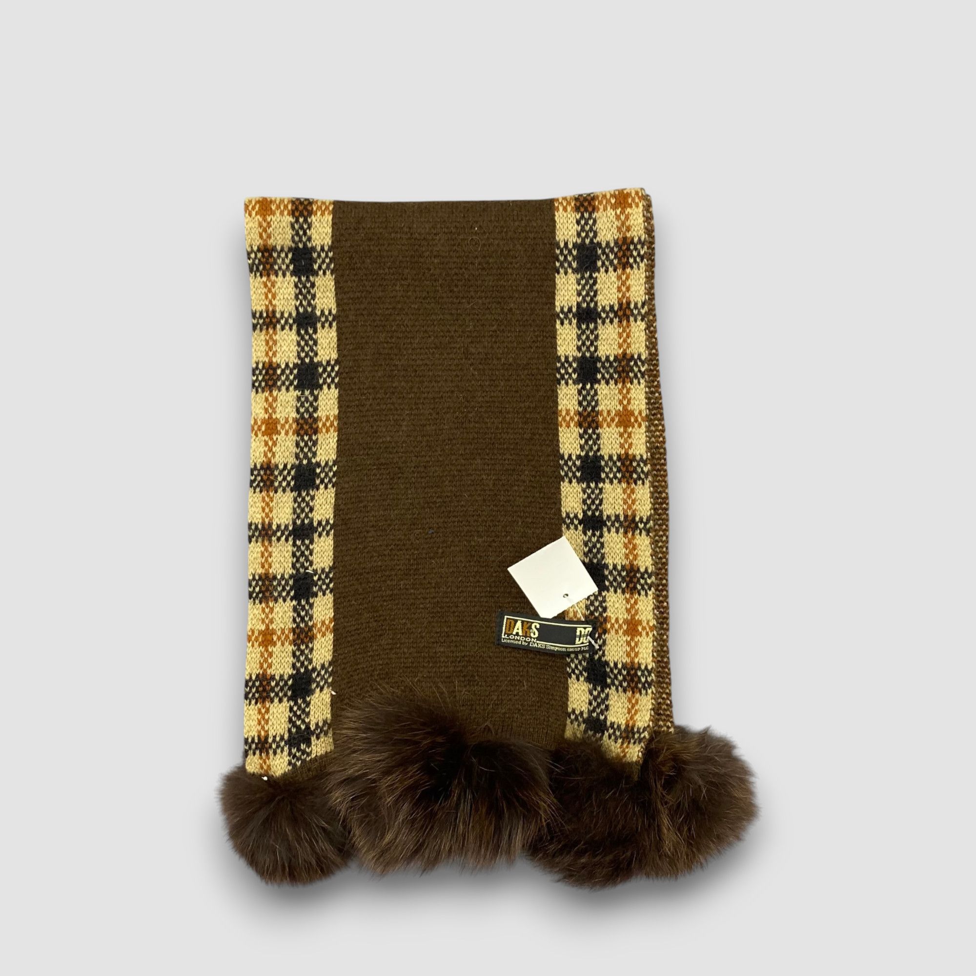 DAKS Vintage DAKS London Scarf Muffler Wool Pom Pom Scarves Size ONE SIZE - 2 Thumbnail