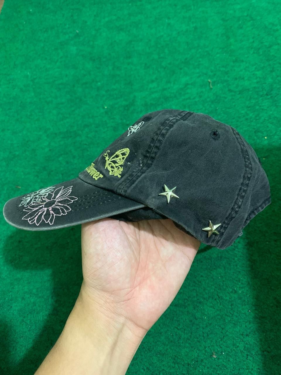 Hysteric Glamour × Japanese Brand × Le Grande Bleu (L.G.B.) JAPANESE Y2K FLOWER DESIGN CADET HAT Size ONE SIZE - 3 Thumbnail