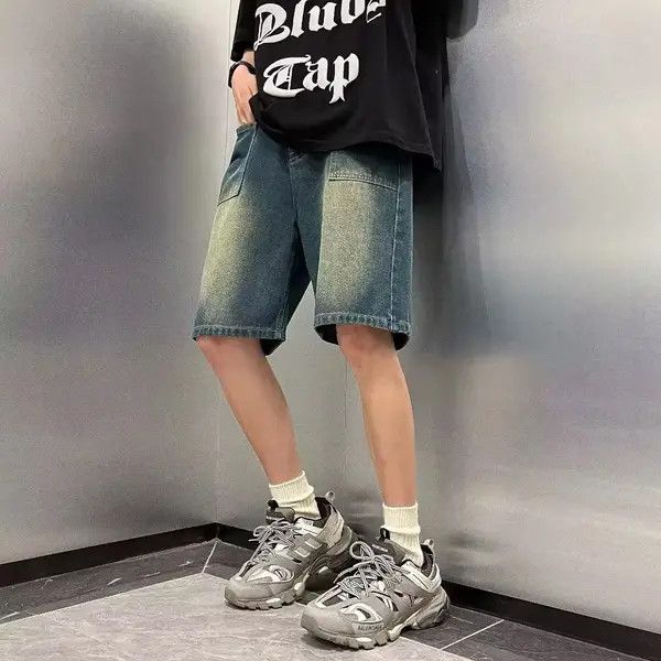 Japanese Brand Kikuchi x Mei Retro style washed straight leg denim shorts Size US 31 - 3 Thumbnail