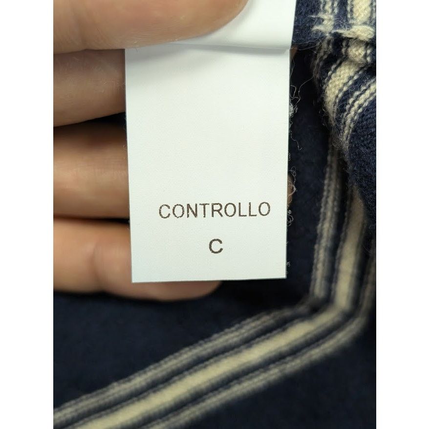 Brunello Cucinelli o1rshd1 CC20 Cashmere Sweater Striped Luxury in Blue Size US M / EU 48-50 / 2 - 14 Thumbnail