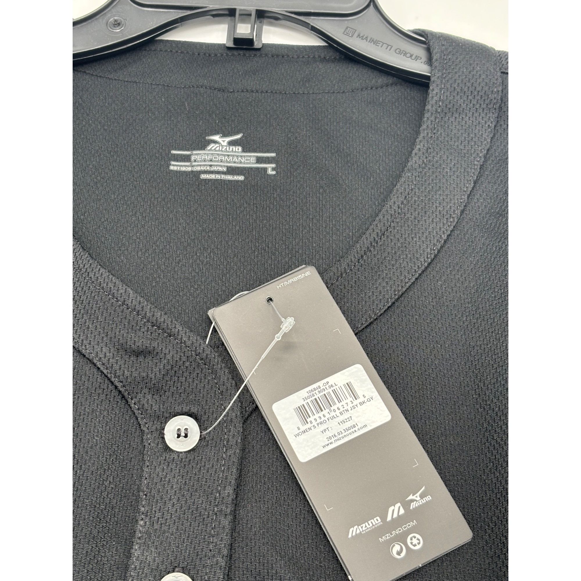 Mizuno Mizuno Women's Pro Full Button Softball Game Jersey, 350581, Size L / US 10 / IT 46 - 8 Thumbnail