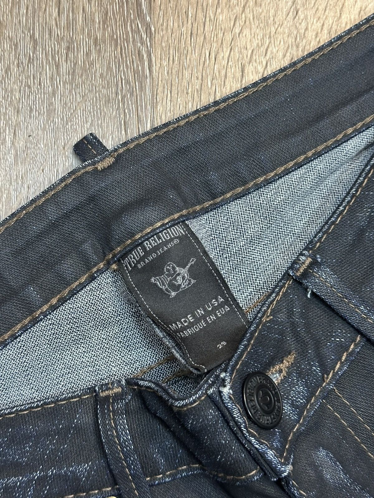 True Religion Vintage True Religion Avan-Garde Faded Jeans Y2K Size 29" - 7 Thumbnail