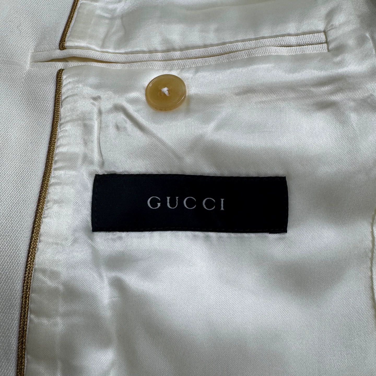 Gucci Gucci Embroidered Badge Wool Blazer 44 Size 44R - 3 Thumbnail