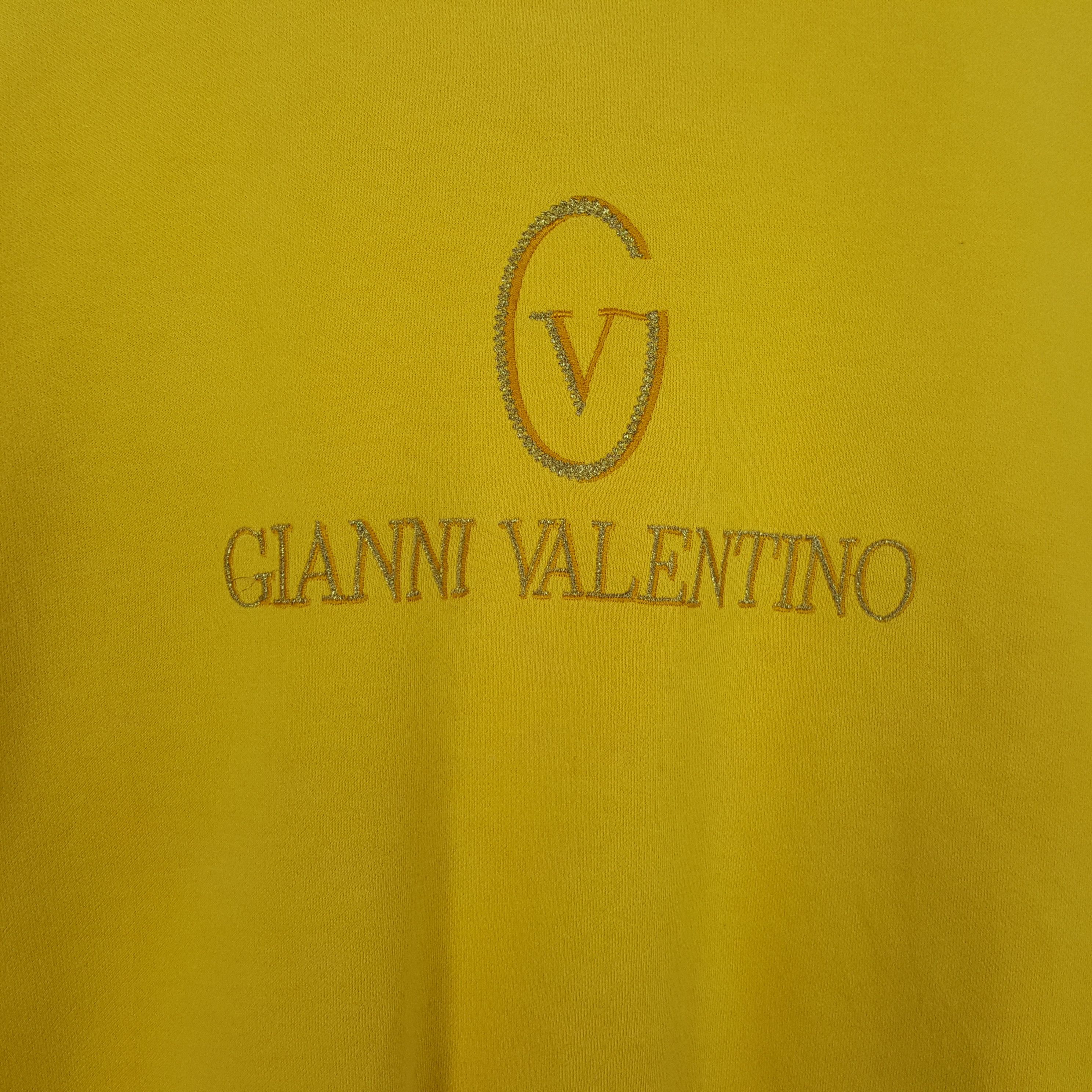 Vintage GIANNI VALENTINO Center Logo Spellout Sweartshirt C286N7 Size US M / EU 48-50 / 2 - 2 Thumbnail