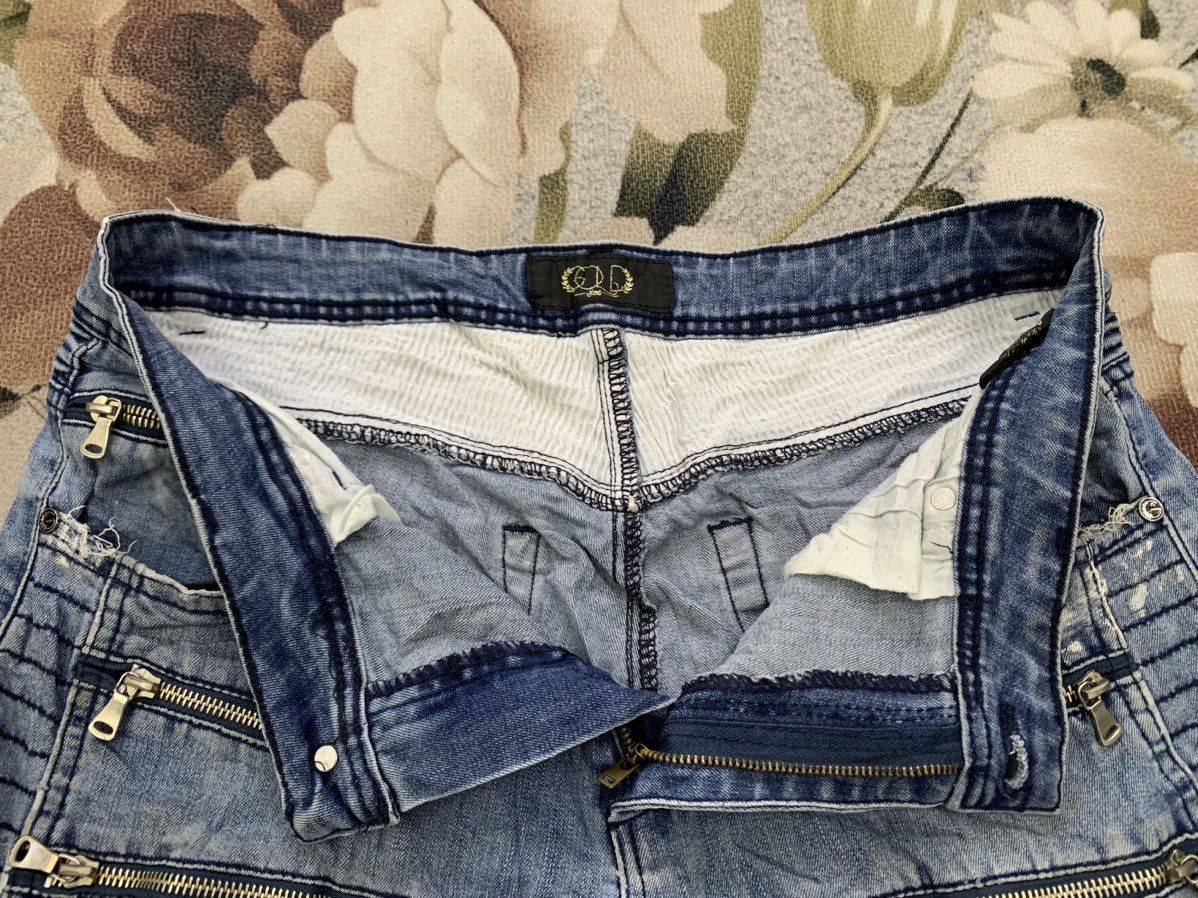 Japanese Brand Distress GOLD Biker Like Denim Pant Size US 33 - 14 Thumbnail