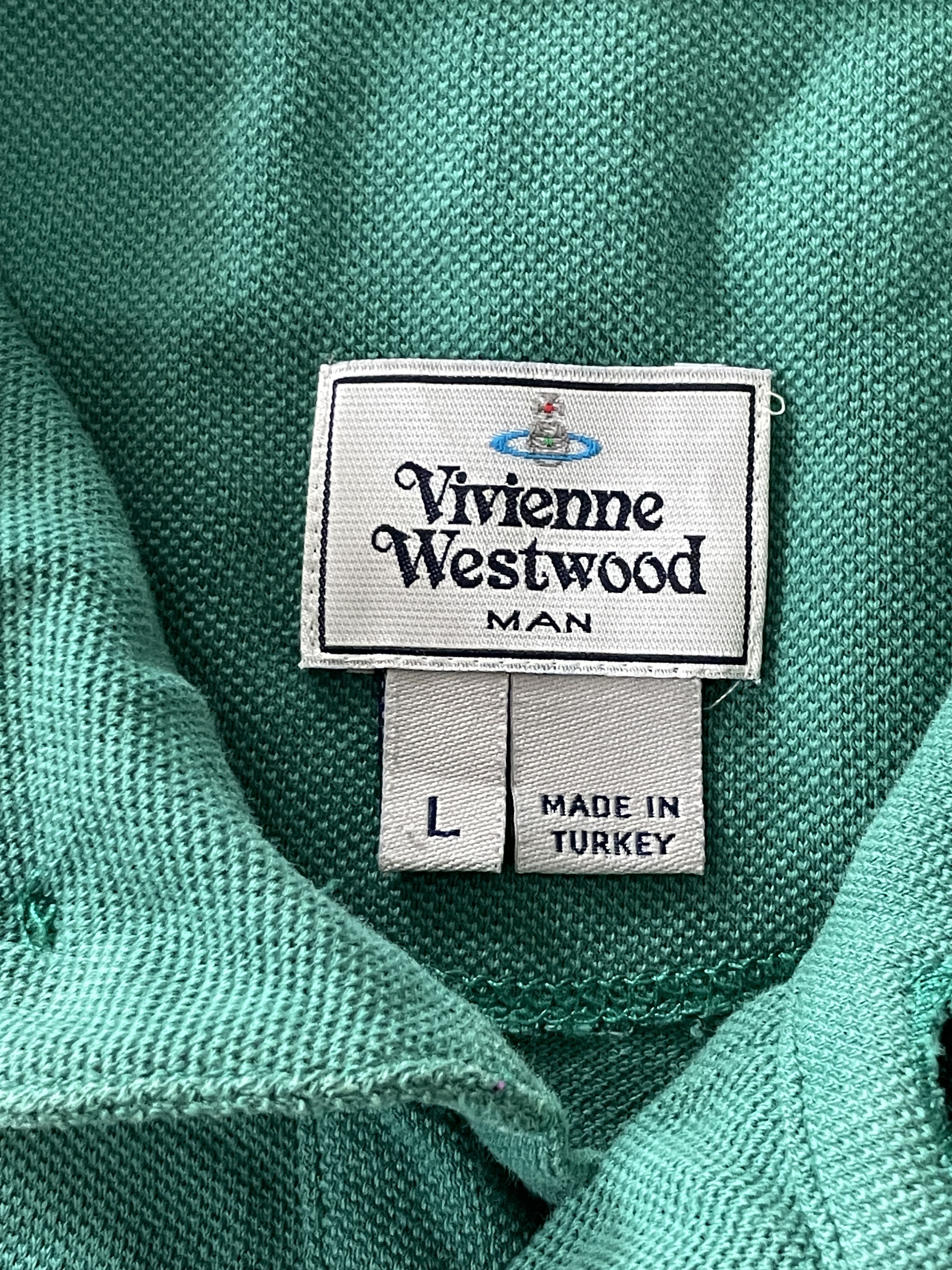 Vivienne Westwood Vivienne Westwood Polo Short Sleeve Shirt Green Size US L / EU 52-54 / 3 - 8 Thumbnail