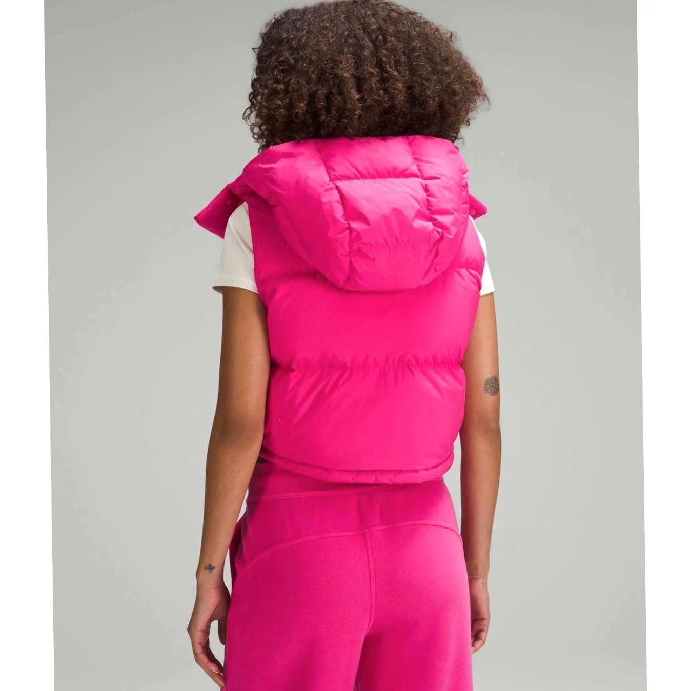 Lululemon Lululemon Wunder Puff Vest Size 12 Pink Puffer Hooded NWT Womens Short Sleeveless Down Water Resistant Bodywarmer Snap Button Size XL / US 12-14 / IT 48-50 - 4 Thumbnail