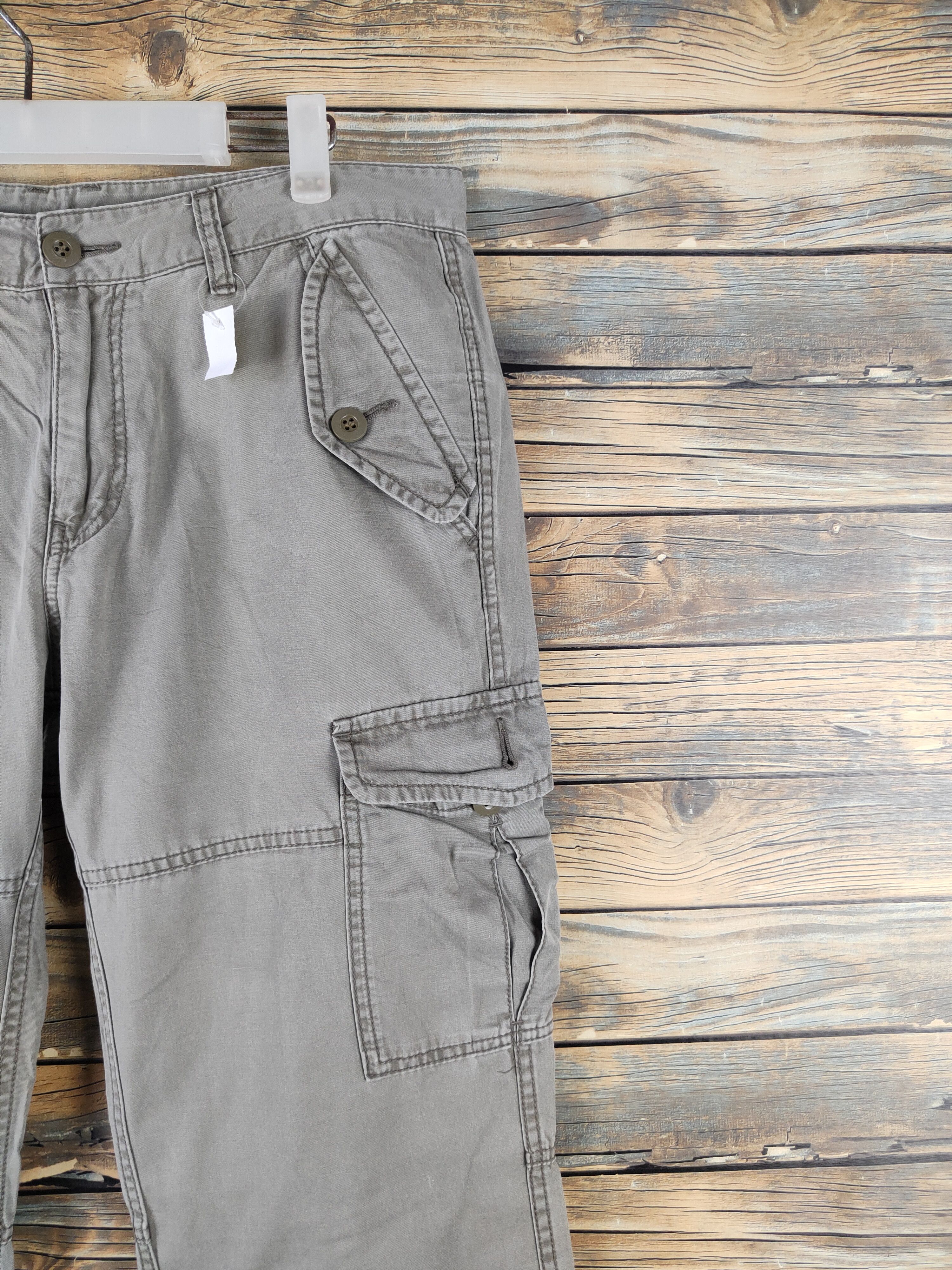 Uniqlo DL Uniqlo Olive Faded Multipocket Tactical Cargo Pants #1329 Size US 30 / EU 46 - 5 Thumbnail