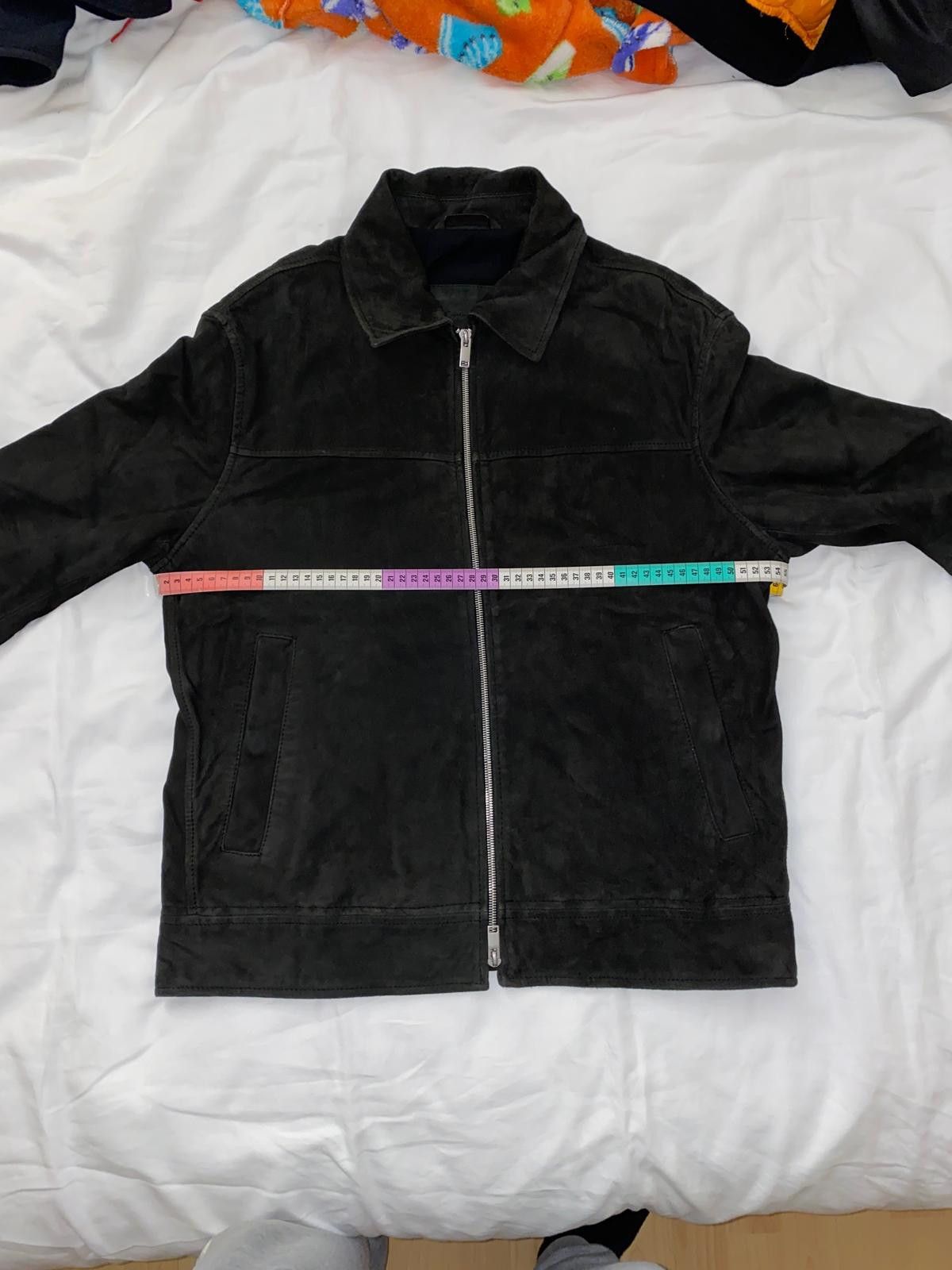 Massimo Dutti Massimo Dutti Suede Leather Jacket Minimalist Black S Size US S / EU 44-46 / 1 - 6 Thumbnail