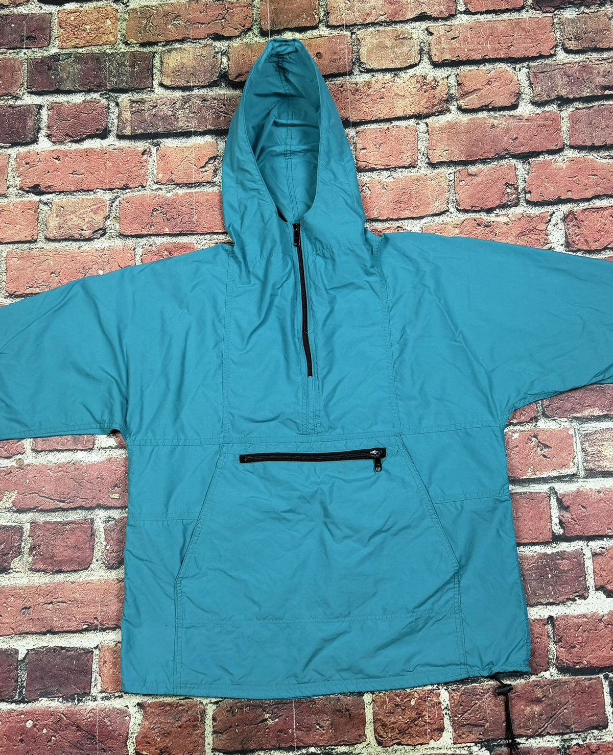 L.L. Bean Vintage 90s LL Bean Teal Nylon Anorak Windbreaker USA 2260 Size L / US 10 / IT 46 - 3 Thumbnail