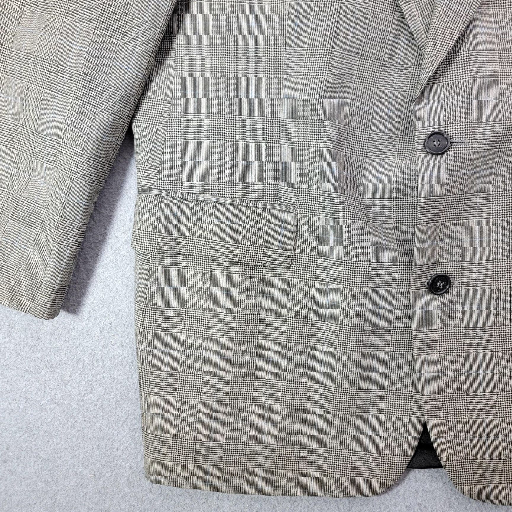 Brooks Brothers VINTAGE Brooks Brothers Sport Coat Mens 43R Brown Wool Glen Plaid Blazer Israel Size 46R - 2 Thumbnail