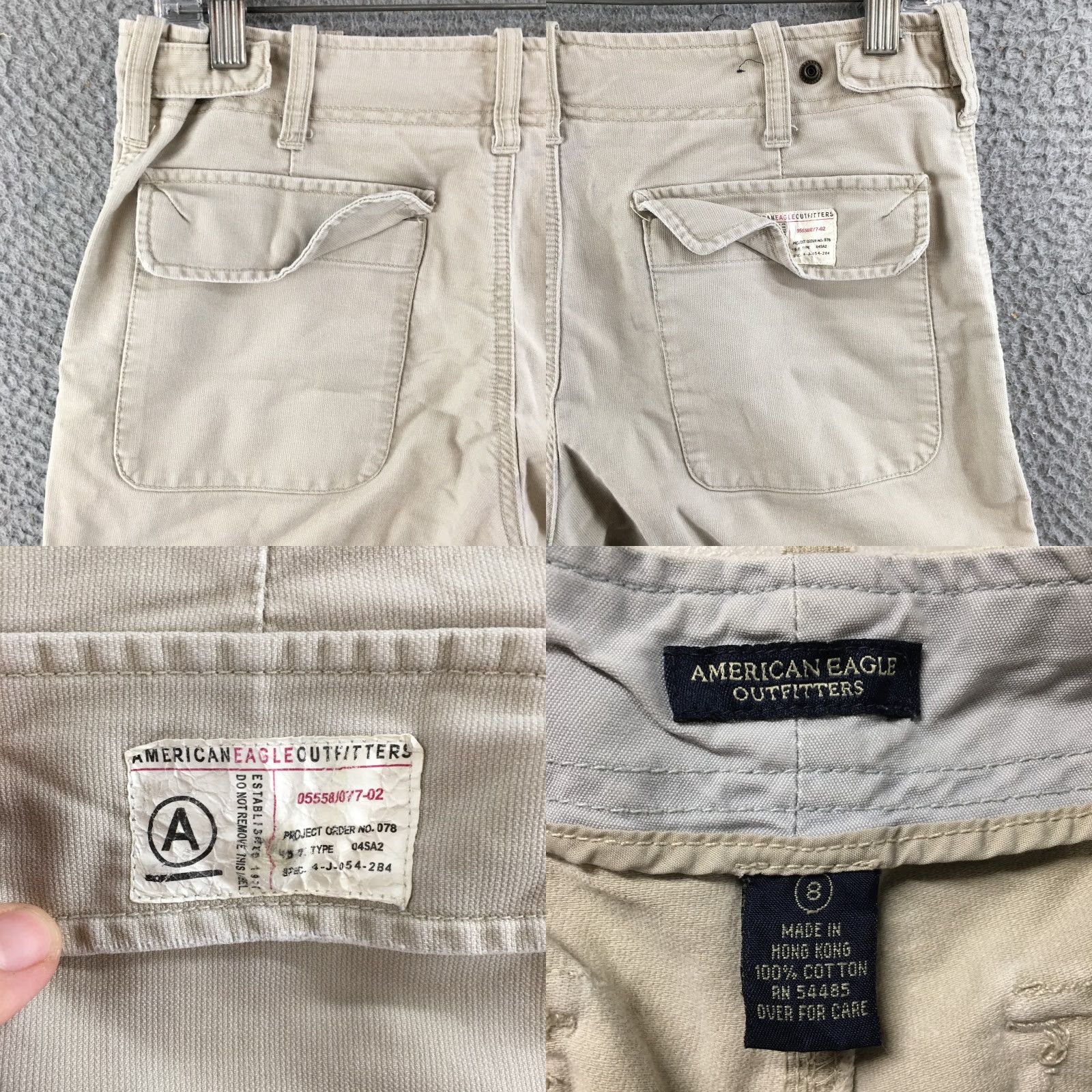 American Eagle Outfitters American Eagle Outfitters Shorts Women 8 Tan Cargo Cotton Zip Fly Regular Fit Ladies Casual Summer Mens Womens Size 30" / US 8 / IT 44 - 9 Thumbnail