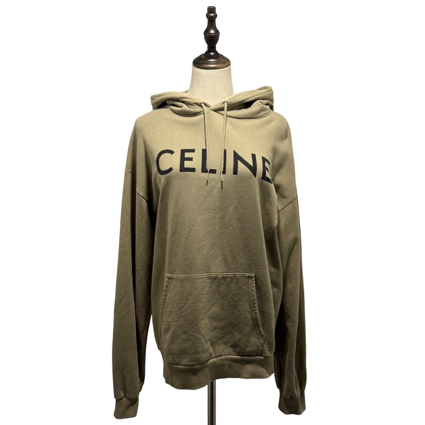 Celine CELINE Logo Print Hoodie Size L Size US L / EU 52-54 / 3 - 1 Thumbnail