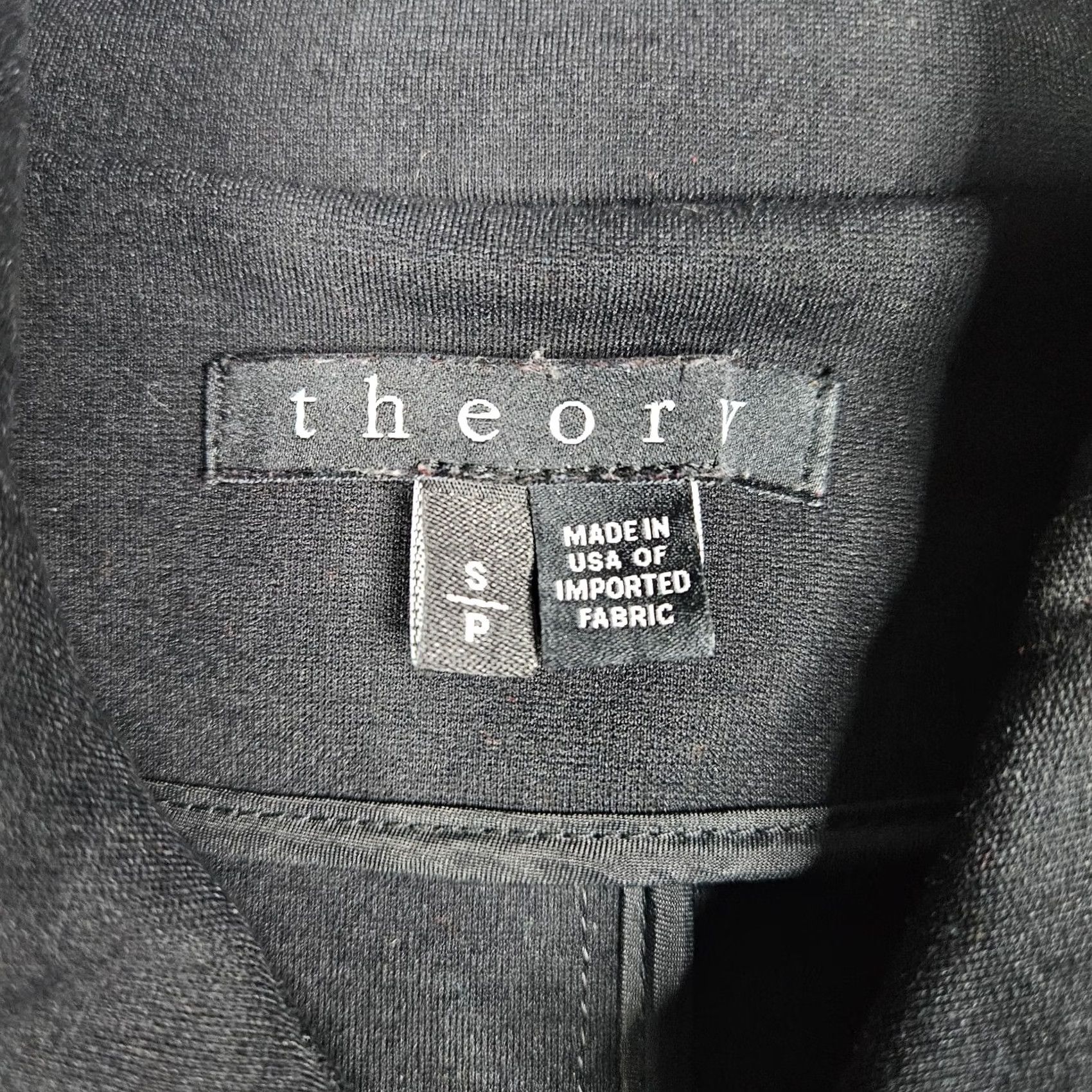 Theory Theory Zandita Snap Front Blazer Black Size S/P Women's Pockets Zipper Ponte Size S / US 4 / IT 40 - 7 Thumbnail