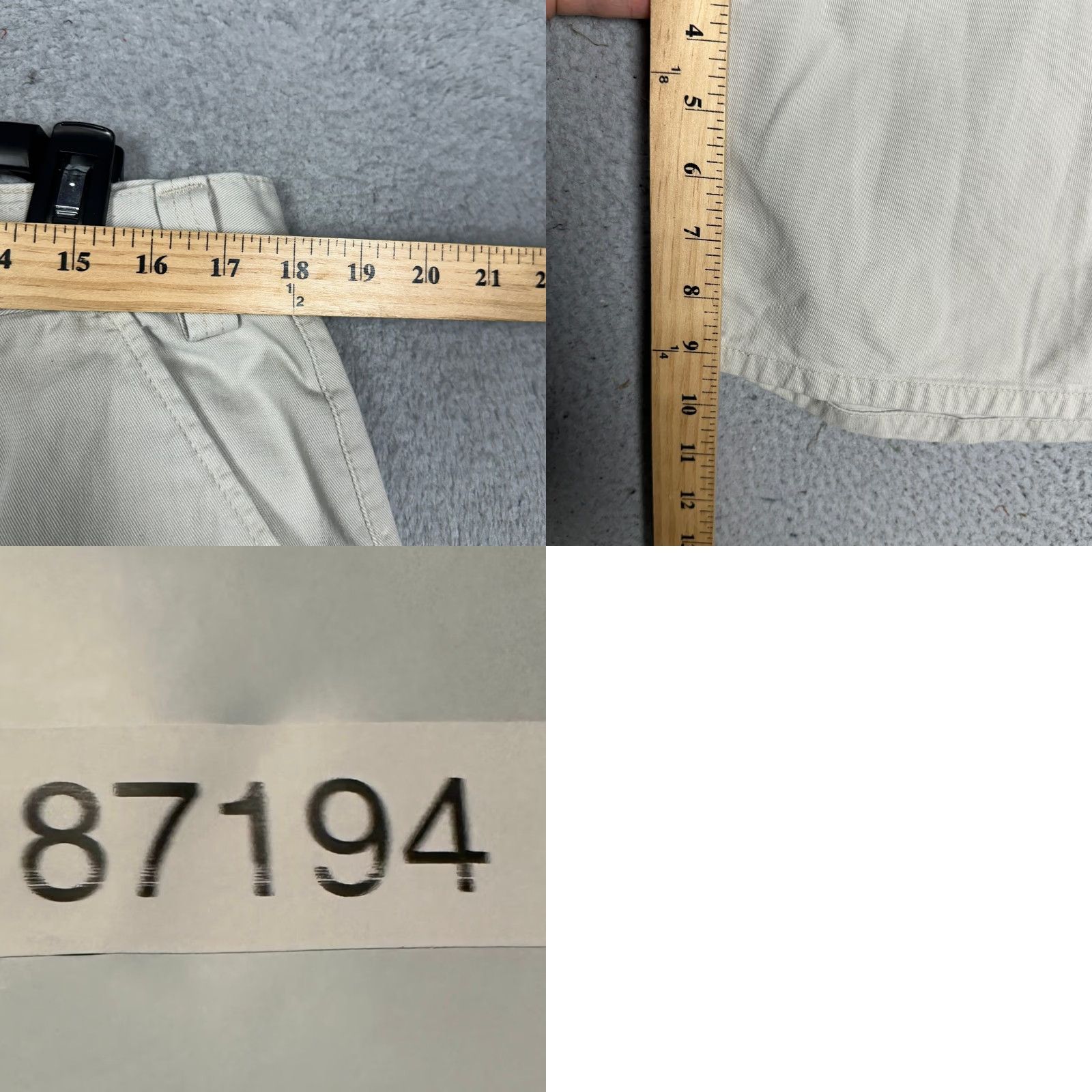 Levi's Levis SilverTab Cargo Shorts Mens 36 Beige Cotton 9.5in Inseam 6-Pocket Outdoor Casual Workwear Size US 36 / EU 52 - 8 Thumbnail