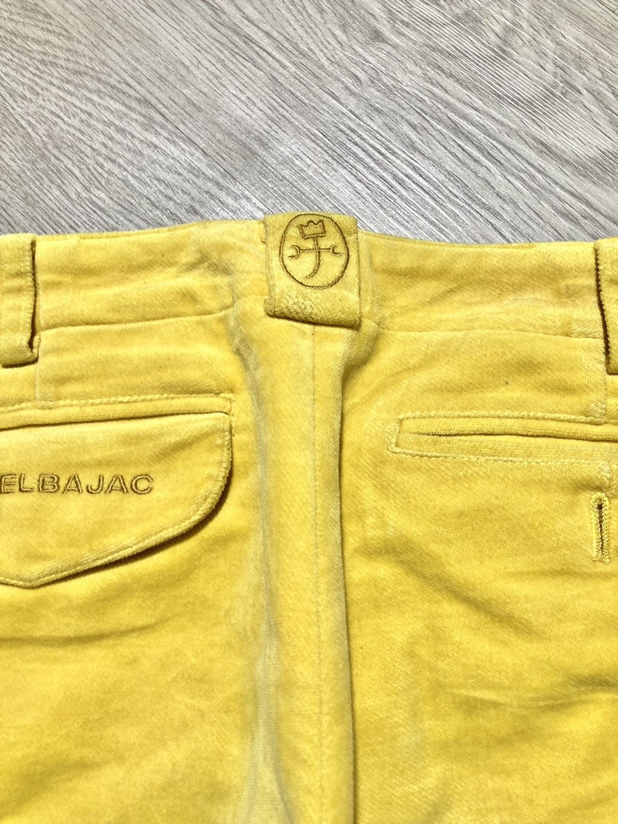 Jean Charles De Castelbajac 1990s Vintage Castelbajac Sport Wax Pants Yellow Luxury Size US 26 / EU 42 - 7 Thumbnail