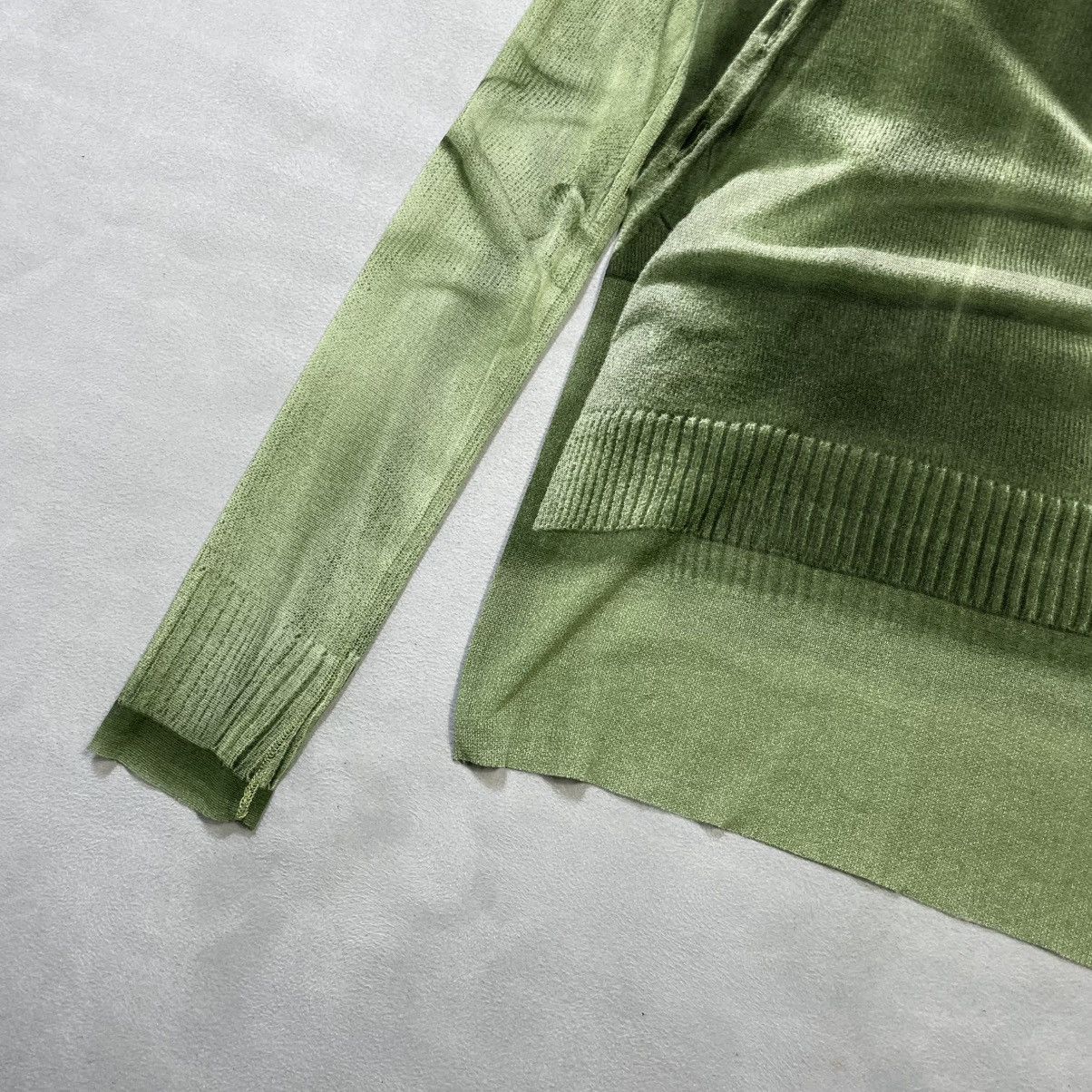 Jean Paul Gaultier JEAN PAUL GAULTIER GREEN SHEER MESH TROMPE L’OEIL TOP Size M / US 6-8 / IT 42-44 - 5 Thumbnail