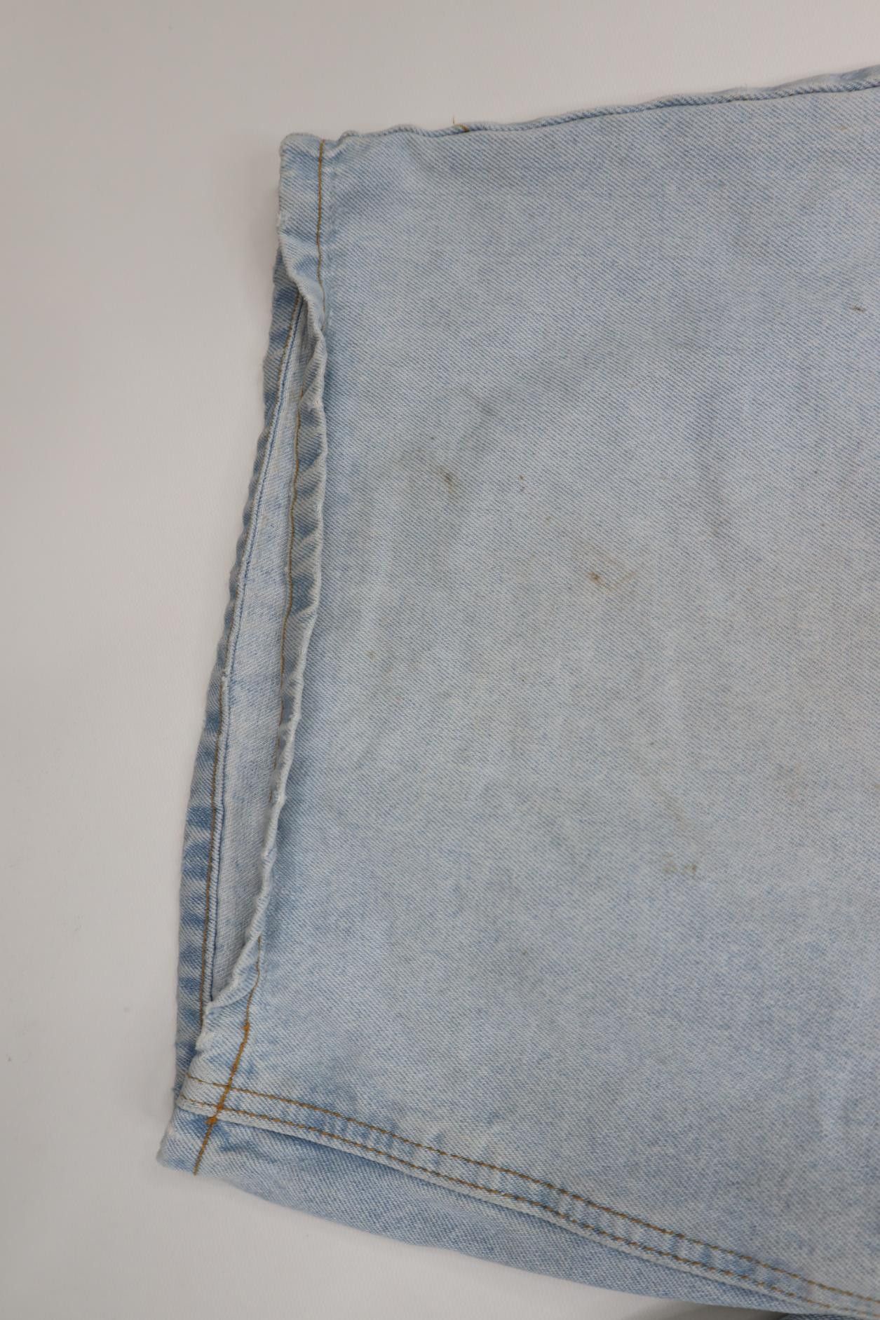 Vintage Vintage 90s IOU Skateboarding Baggy Denim Jean Shorts Blue Size US 38 / EU 54 - 6 Thumbnail